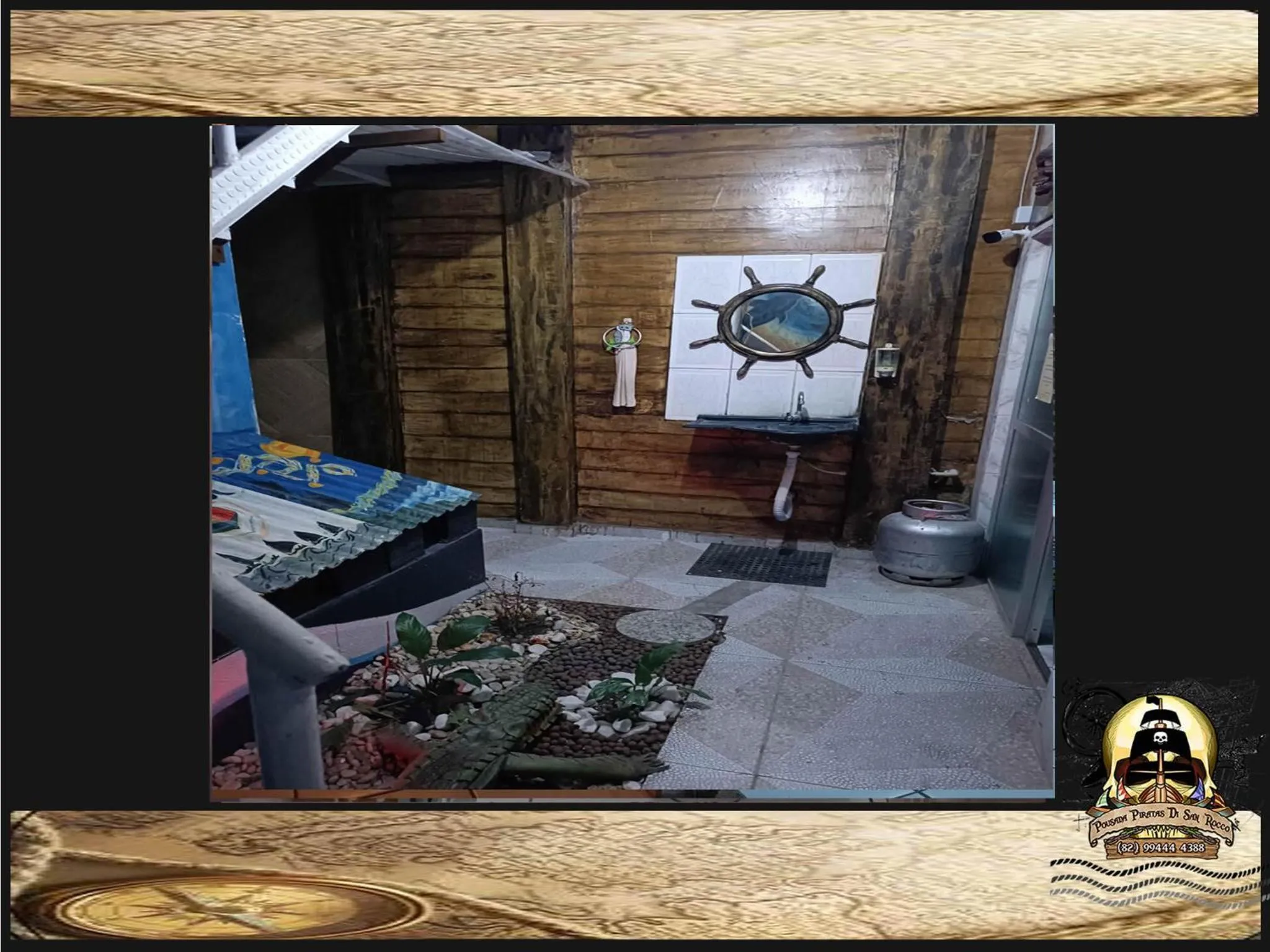 Garden in Pousada Piratas Di San Rocco