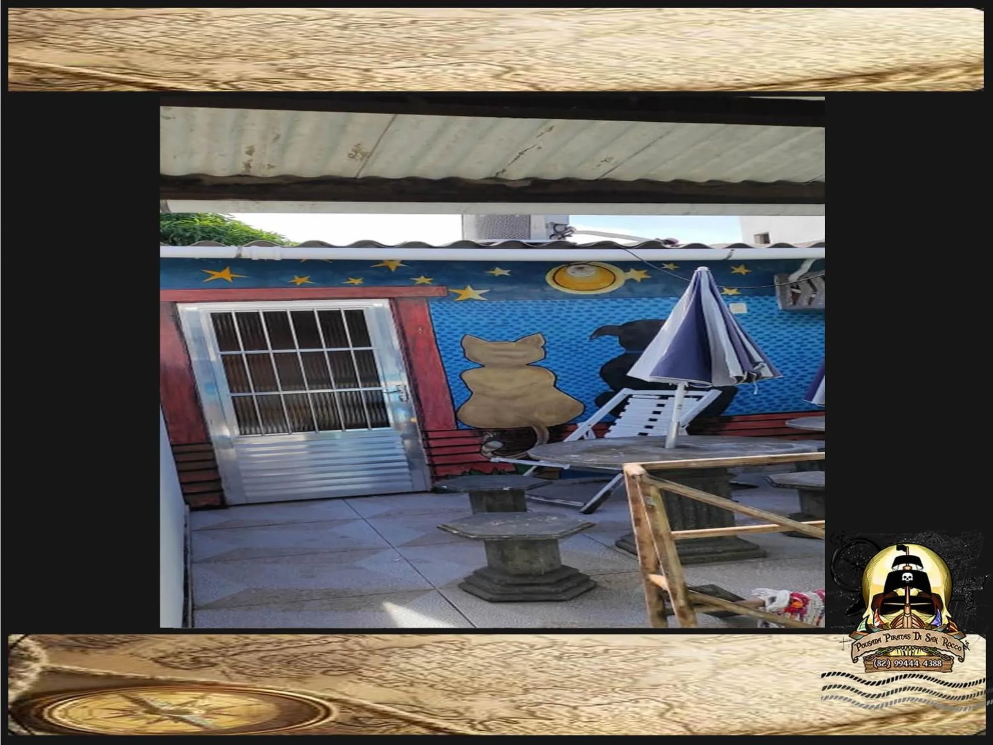 Balcony/Terrace in Pousada Piratas Di San Rocco