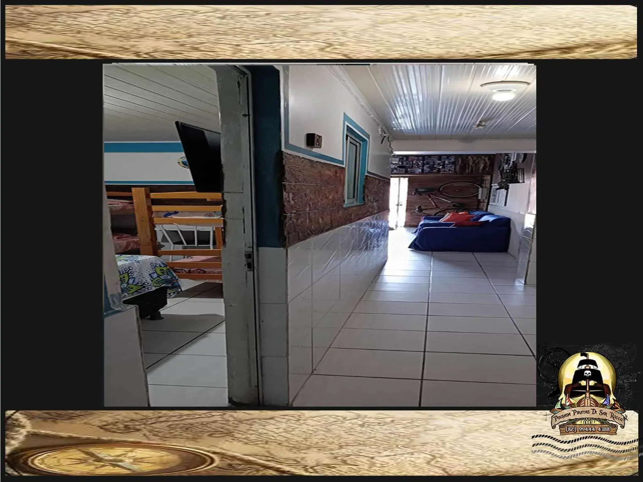 Deluxe Family Room in Pousada Piratas Di San Rocco Deluxe Family Room in Pousada Piratas Di San Rocco