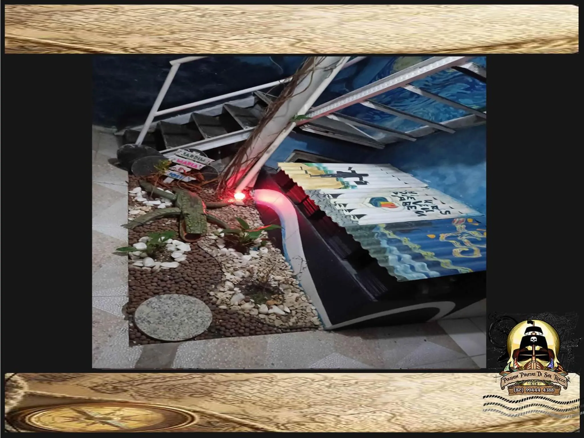 Garden in Pousada Piratas Di San Rocco