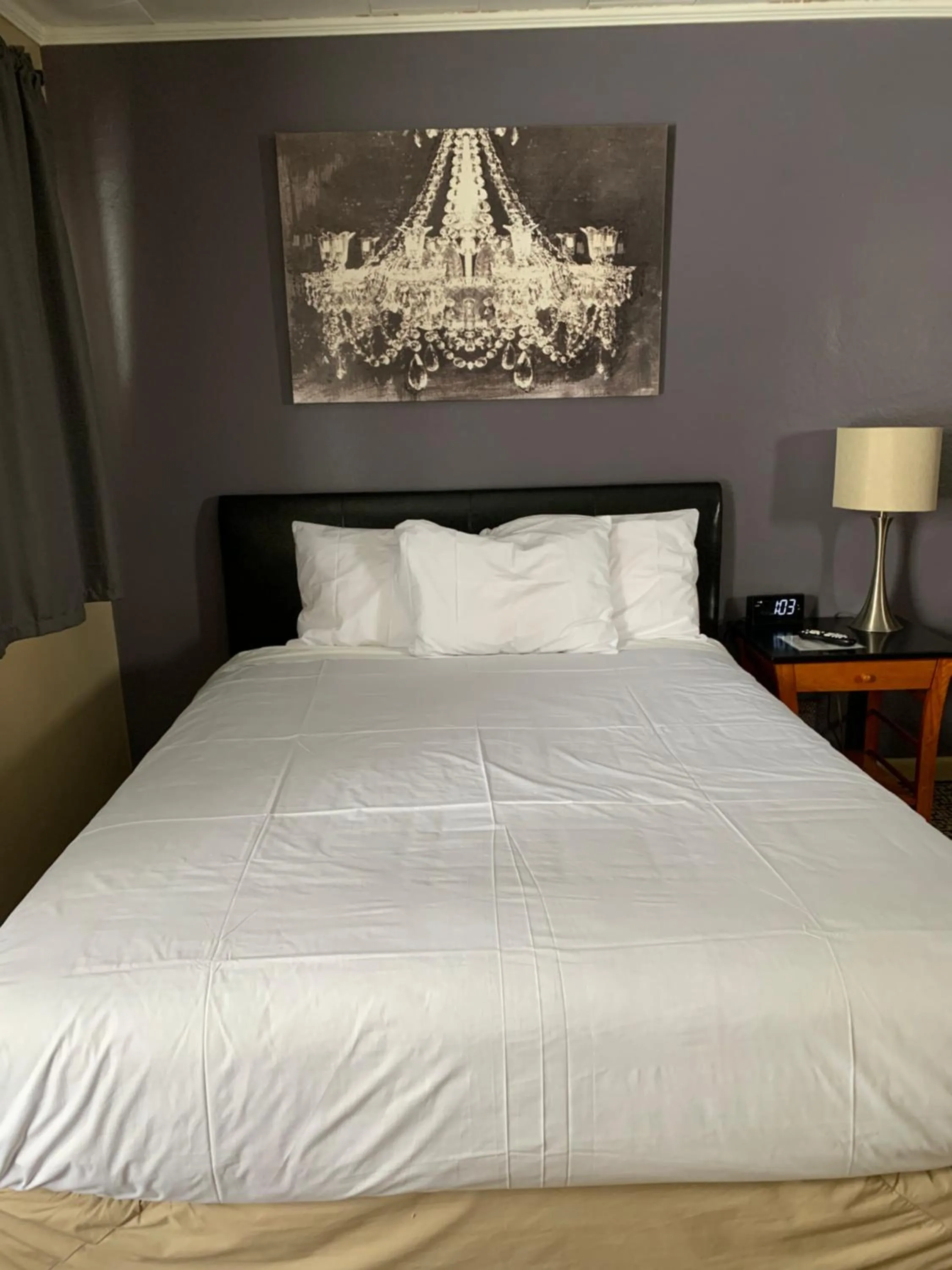 Bed in The Triangle Motel