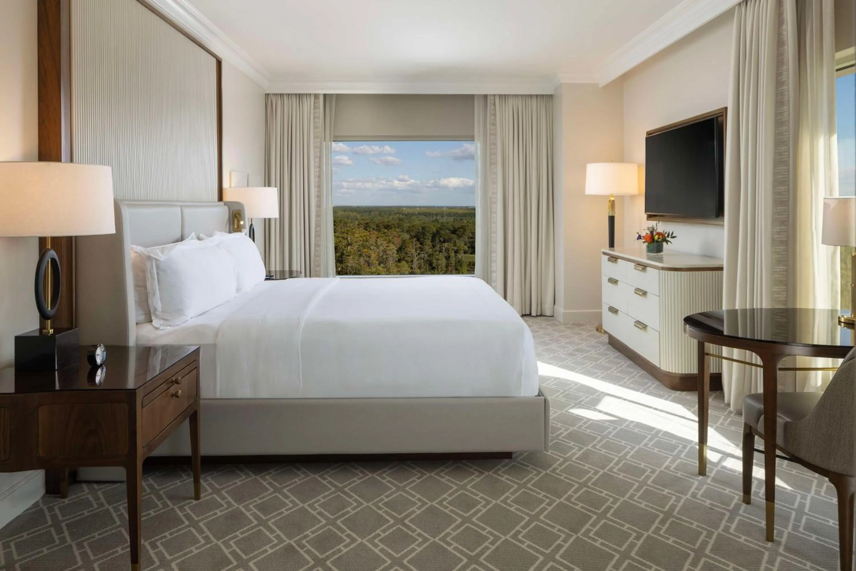 Bed in Waldorf Astoria Orlando - An Official Walt Disney World Hotel
