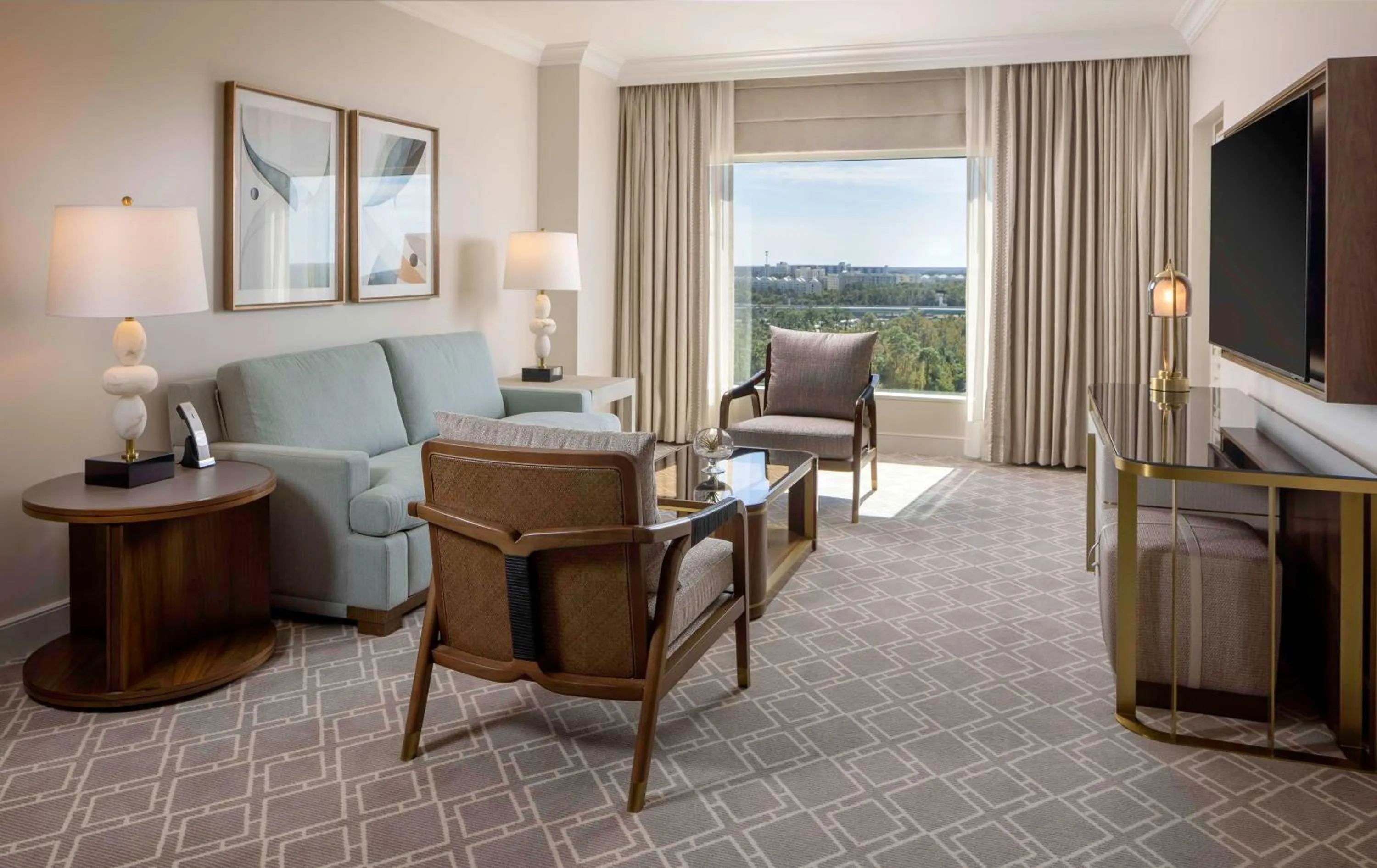 Living room in Waldorf Astoria Orlando - An Official Walt Disney World Hotel