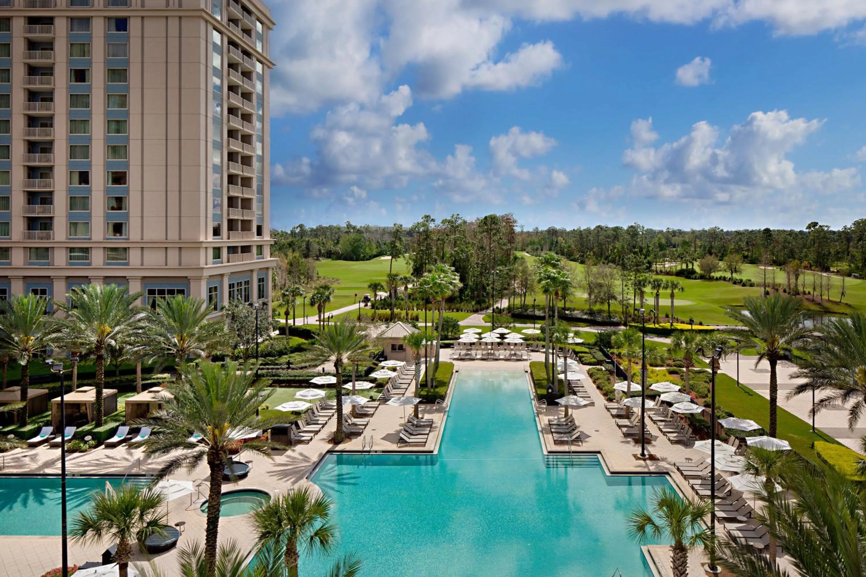 Pool view in Waldorf Astoria Orlando - An Official Walt Disney World Hotel