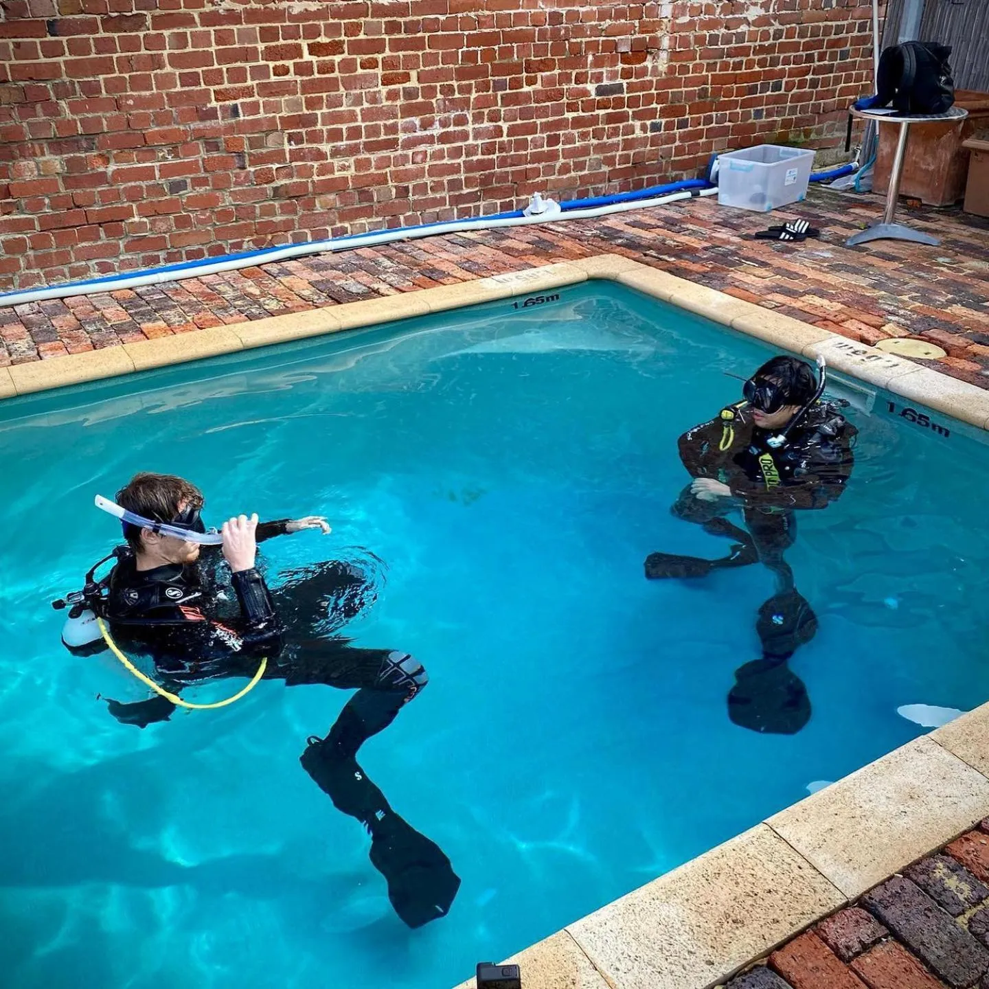 Pool view in Sundancer Backpackers Hostel