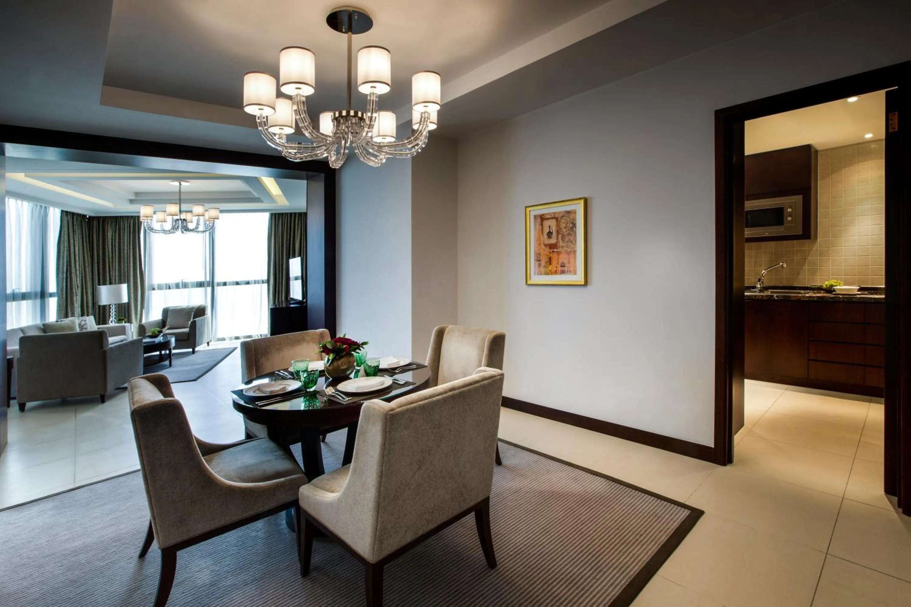 Kitchen or kitchenette in Bab Al Qasr Residence