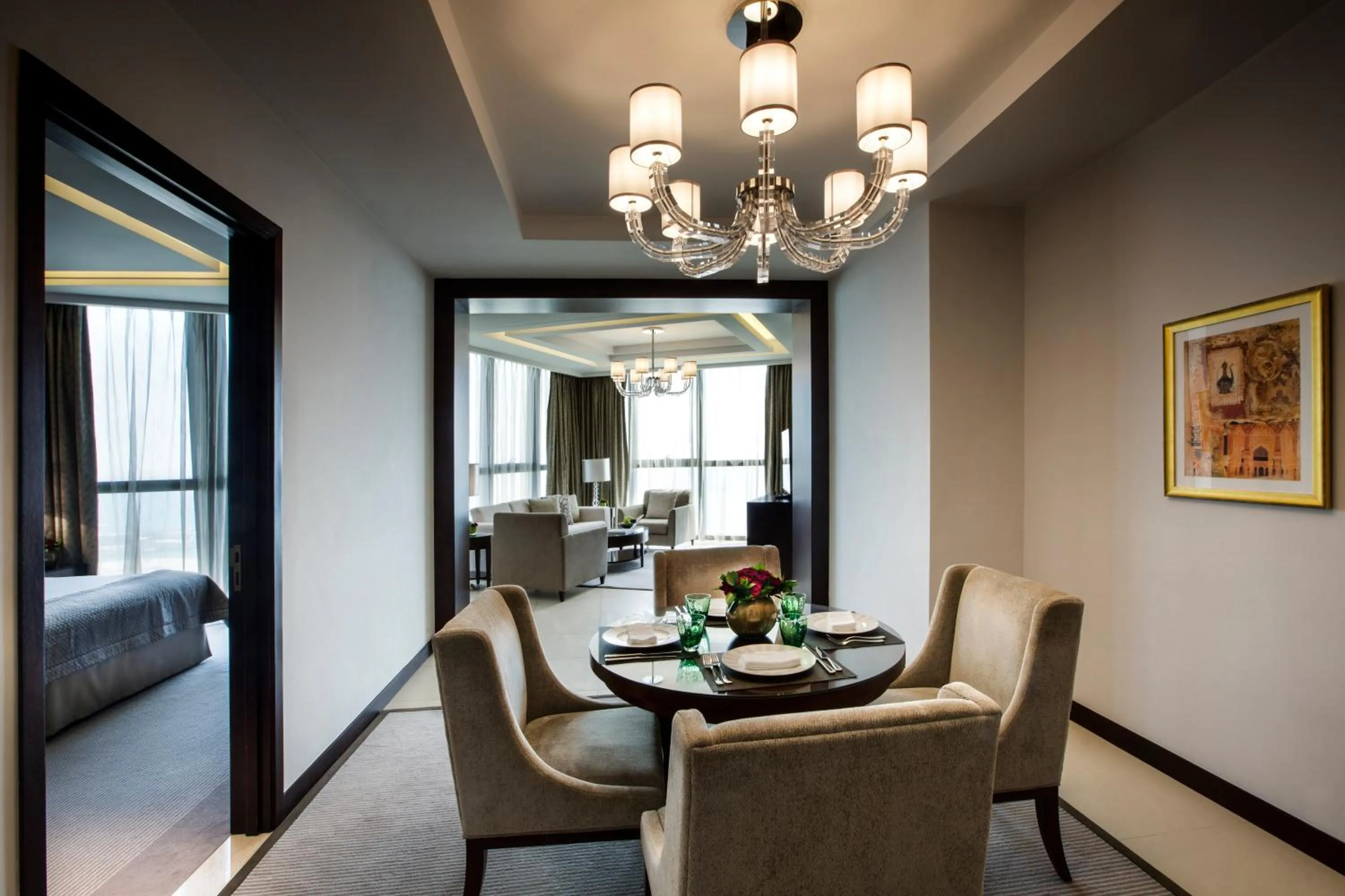 Living room in Bab Al Qasr Residence