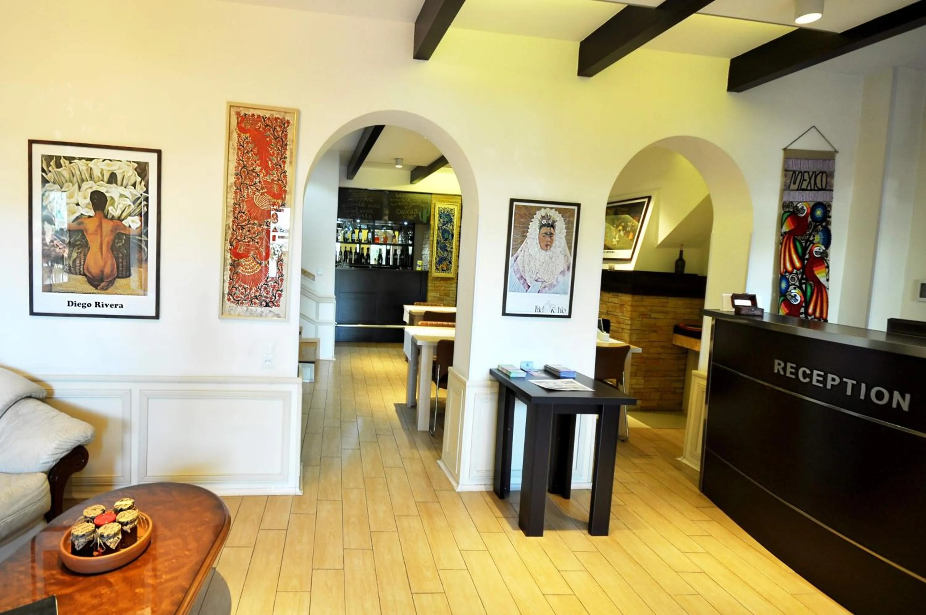 Lobby or reception in Hotel Frida