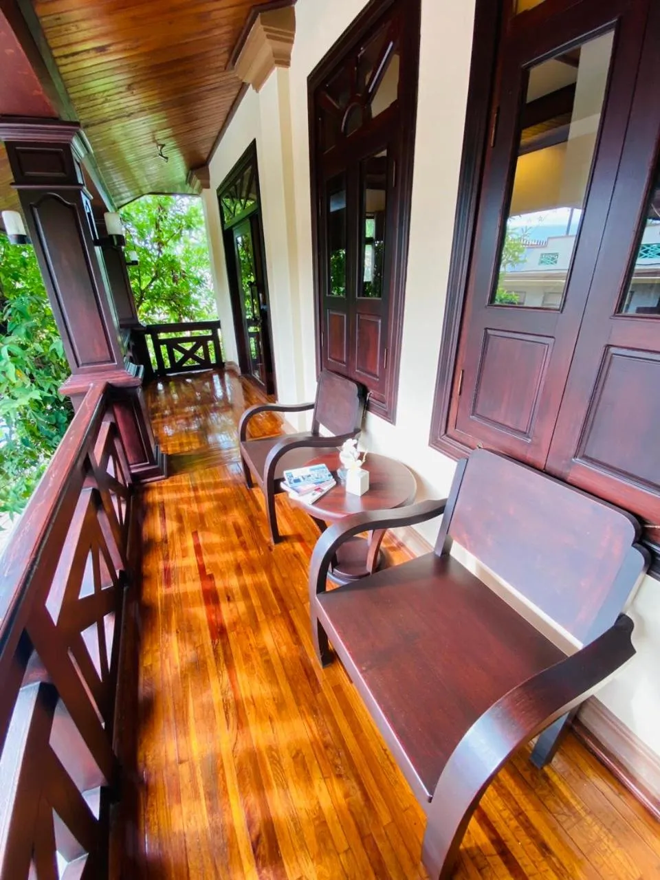 Balcony/Terrace in Luang Prabang Maison Vongprachan & Travel