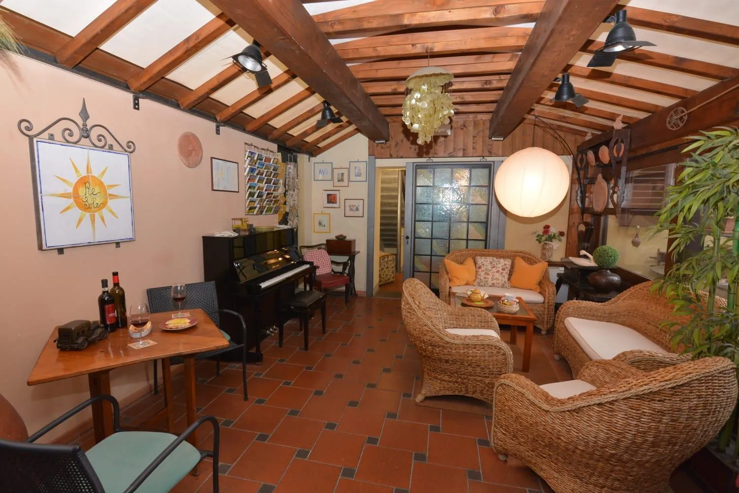 Lounge or bar in Albergo Casa Al Sole