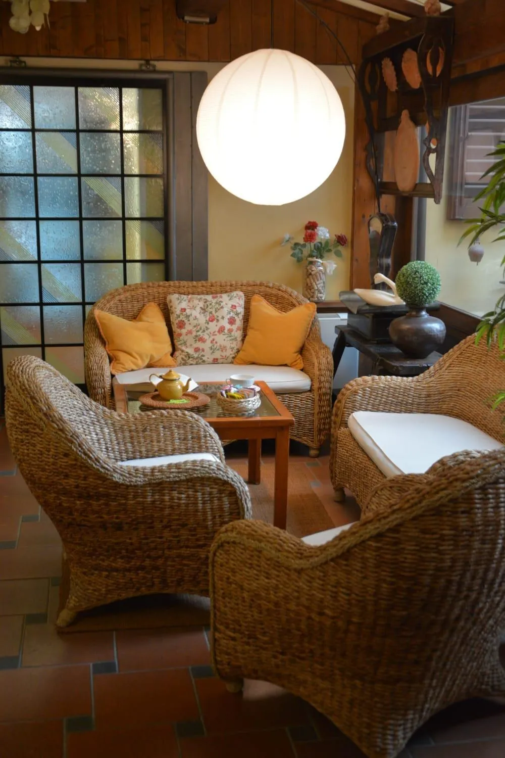 Seating area in Albergo Casa Al Sole