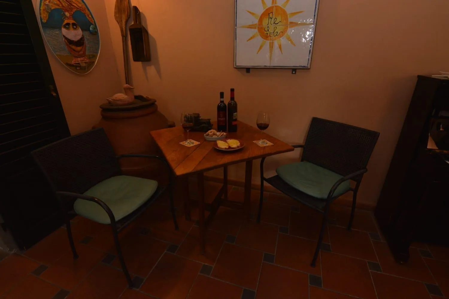 Seating area in Albergo Casa Al Sole