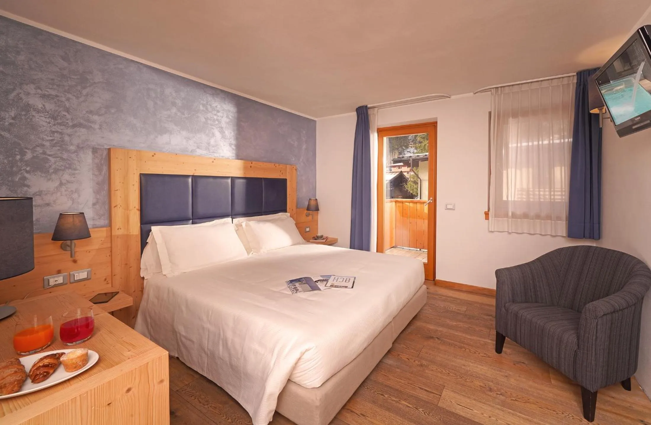 Bed in Hotel Chalet Del Brenta