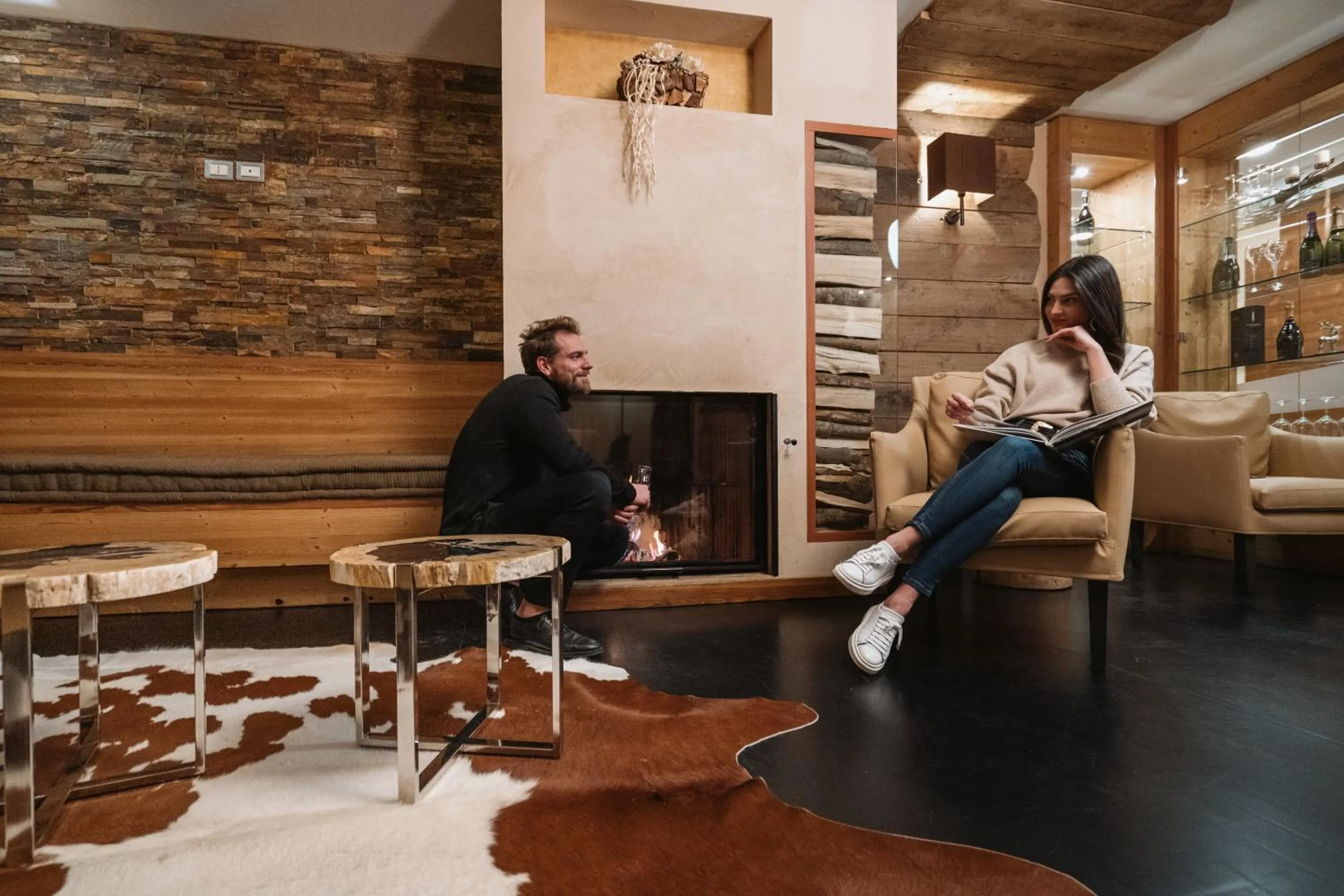 Living room in Hotel Chalet Del Brenta