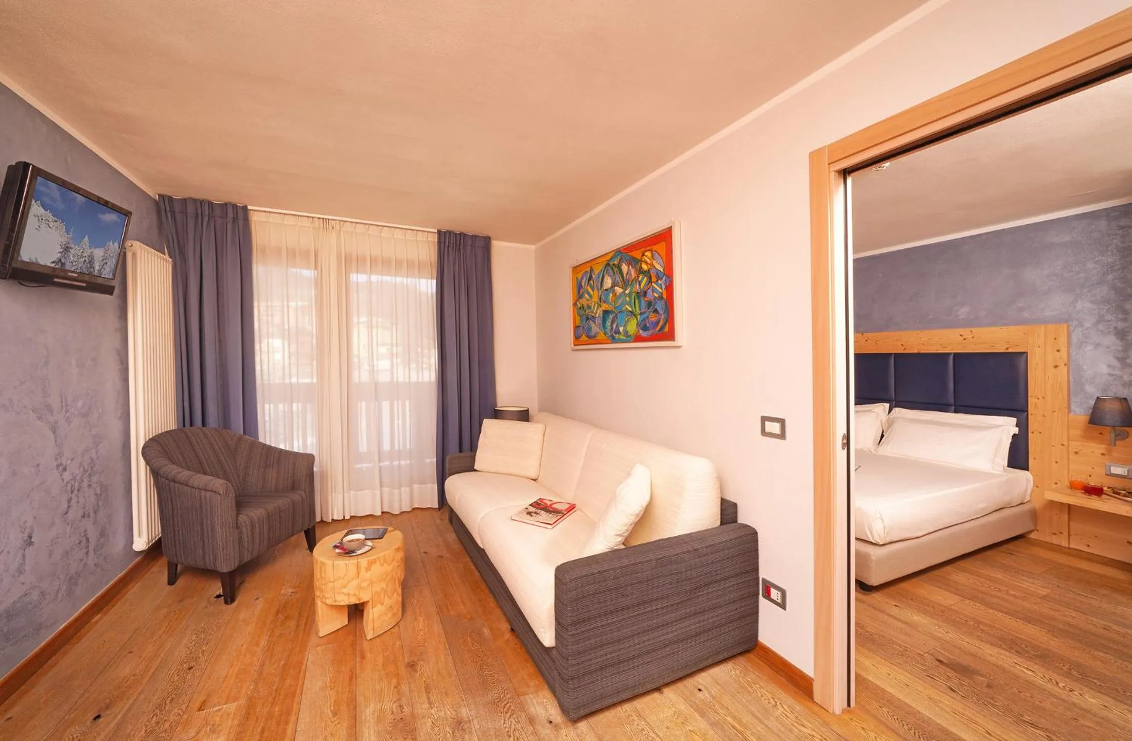 Bedroom, Bed in Hotel Chalet Del Brenta