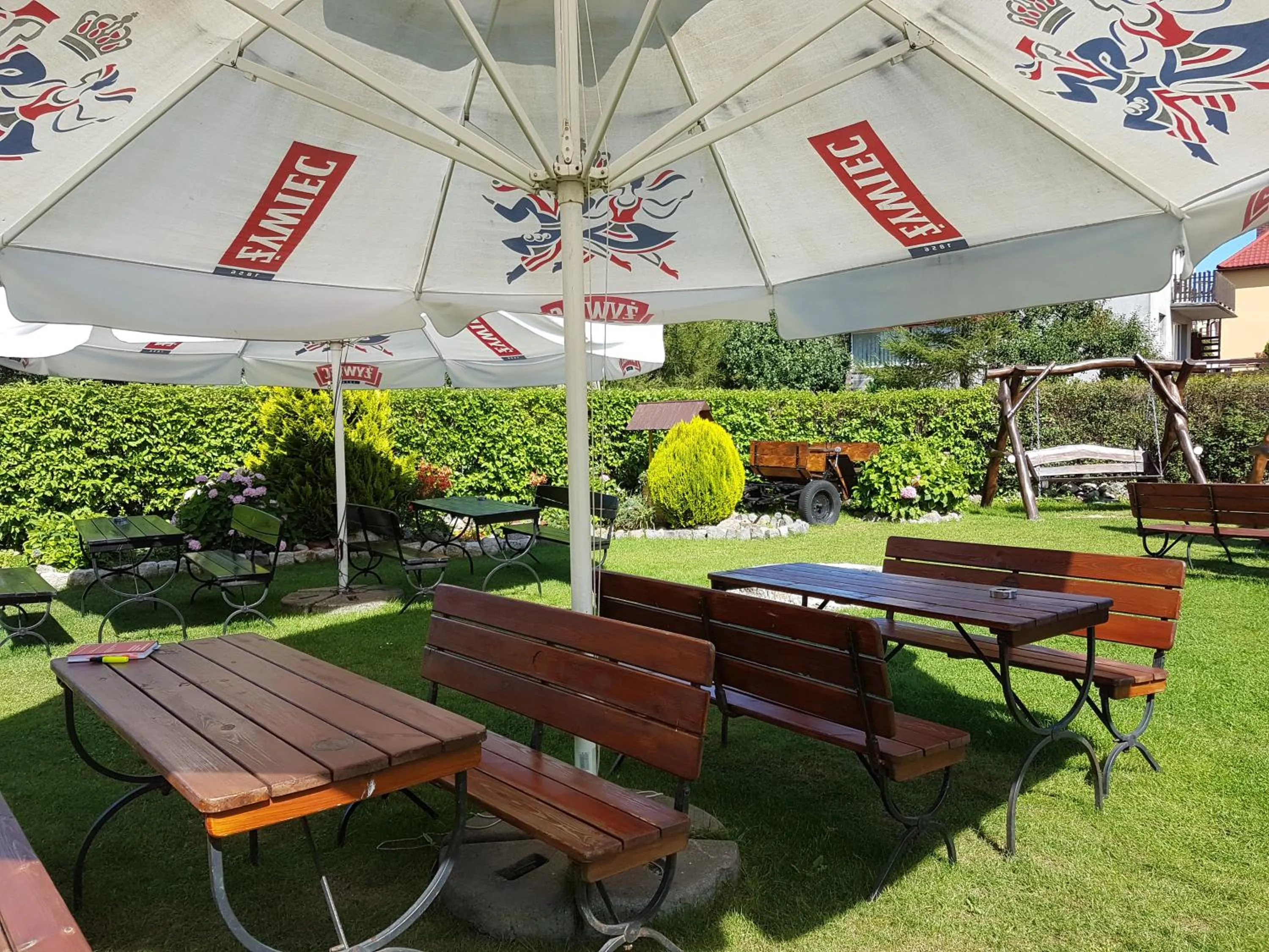 Patio in Willa Białe Piaski Pokoje i Noclegi Białogóra