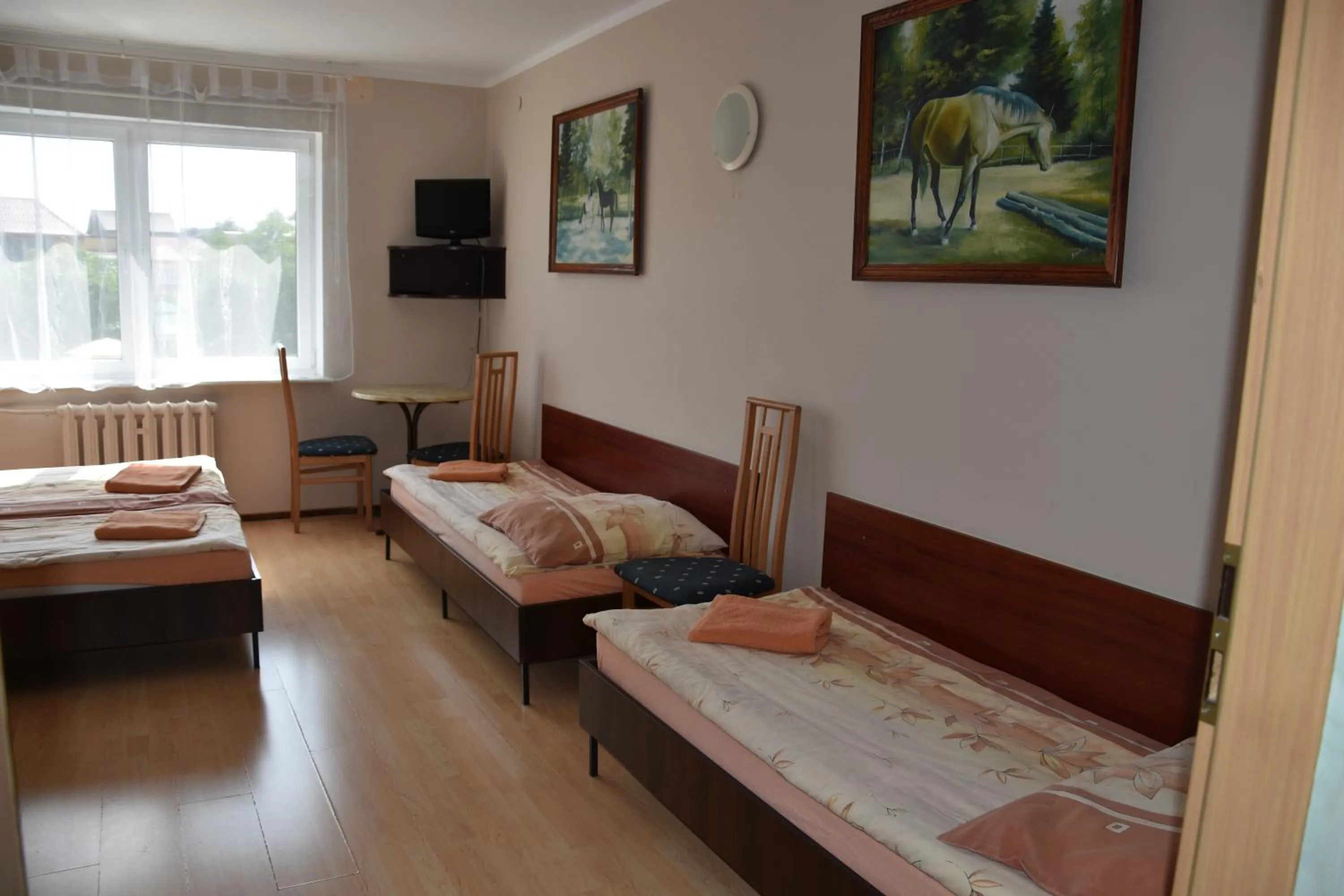 Bed in Willa Białe Piaski Pokoje i Noclegi Białogóra