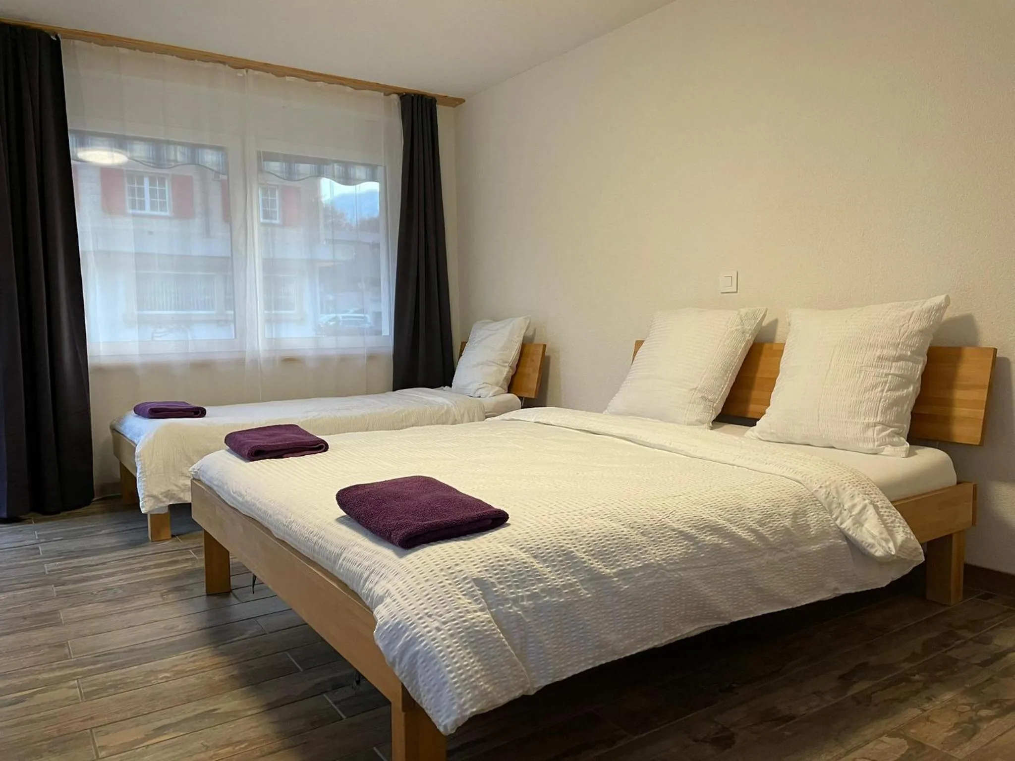 Bed in Swiss Chalet Holidays Ringgenberg