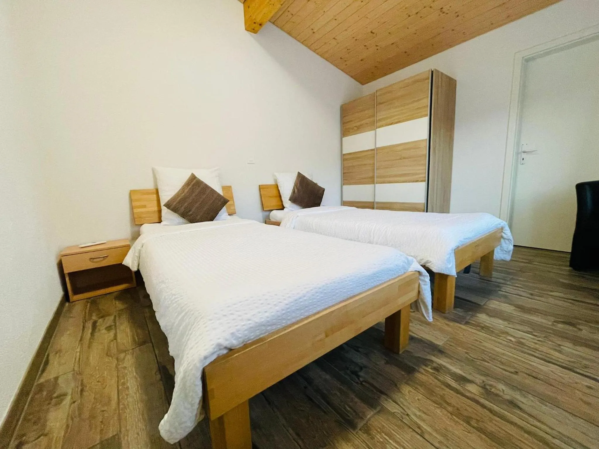 Bed in Swiss Chalet Holidays Ringgenberg