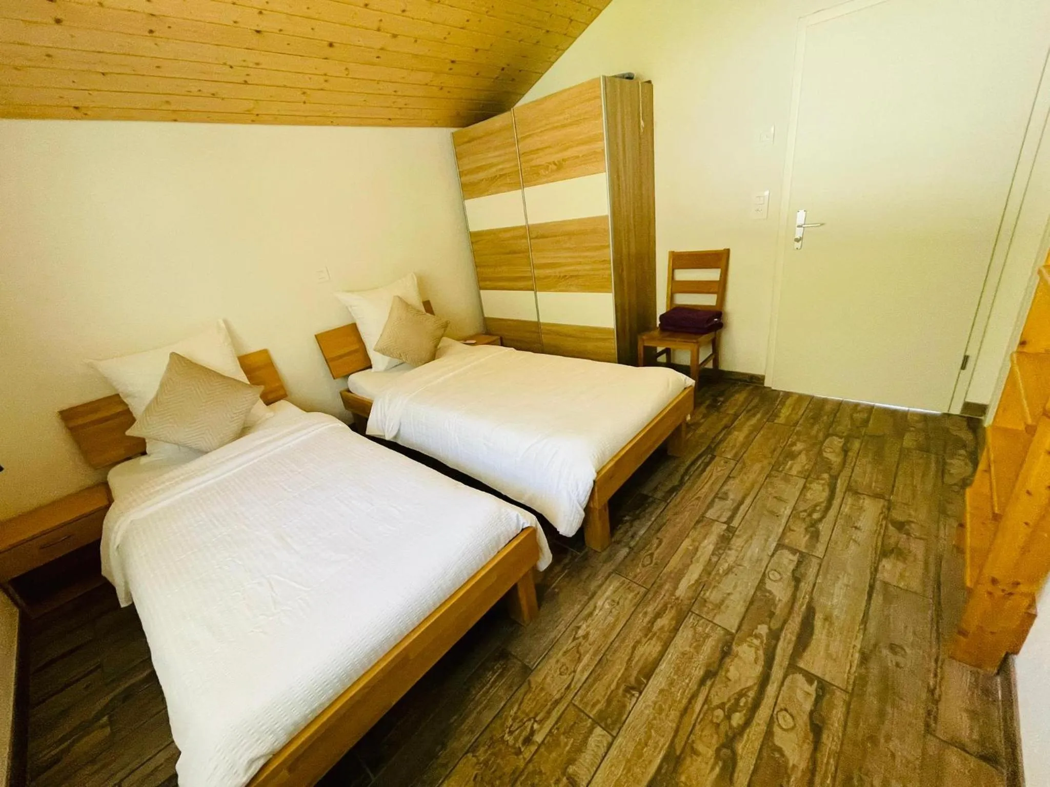 Bed in Swiss Chalet Holidays Ringgenberg