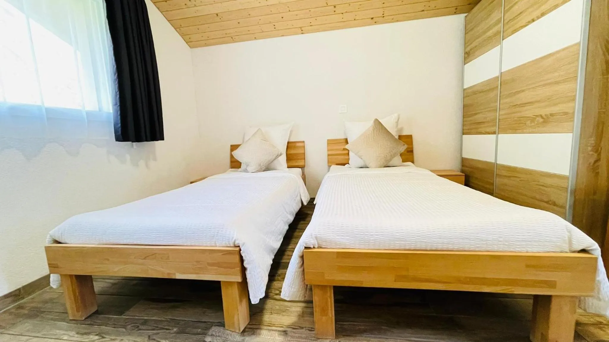 Bed in Swiss Chalet Holidays Ringgenberg