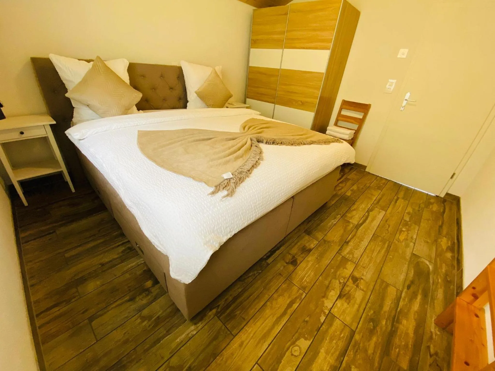 Bed in Swiss Chalet Holidays Ringgenberg