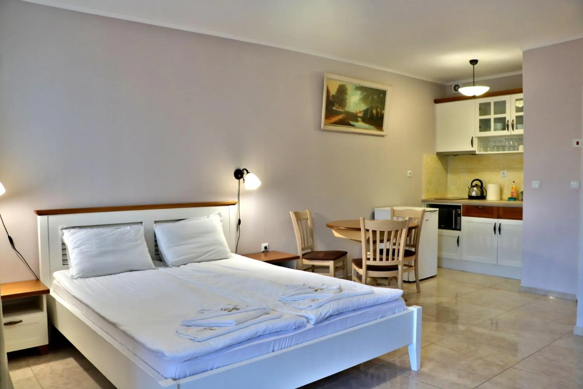 Bed in Sirena Palace Family Hotel