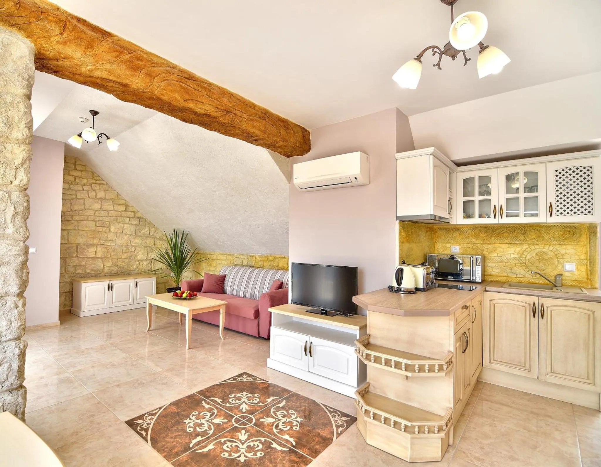 Kitchen or kitchenette in Sirena Palace Family Hotel