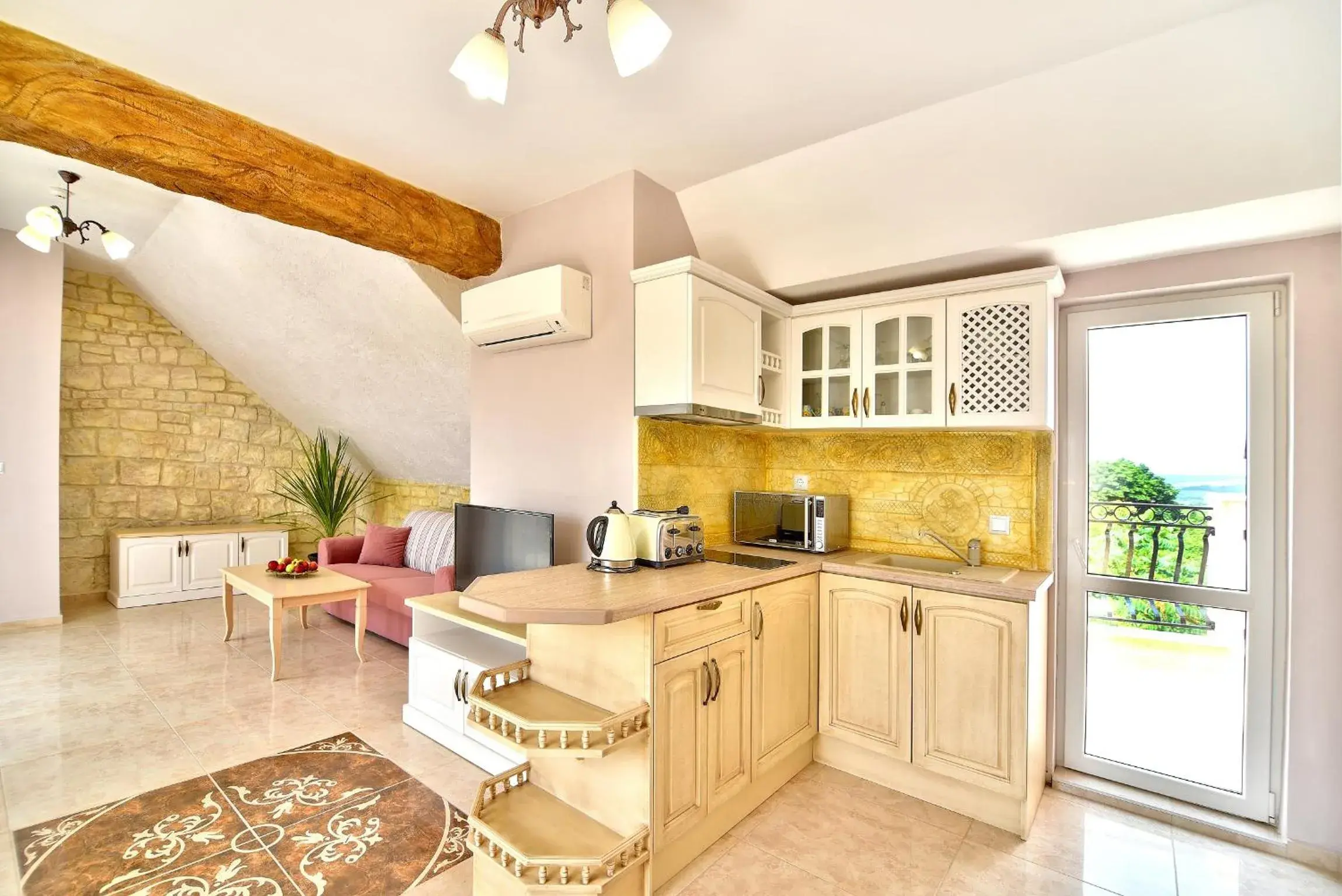 Deluxe Two-Bedroom Apartment with Sea View in Sirena Palace Family Hotel Deluxe Two-Bedroom Apartment with Sea View in Sirena Palace Family Hotel