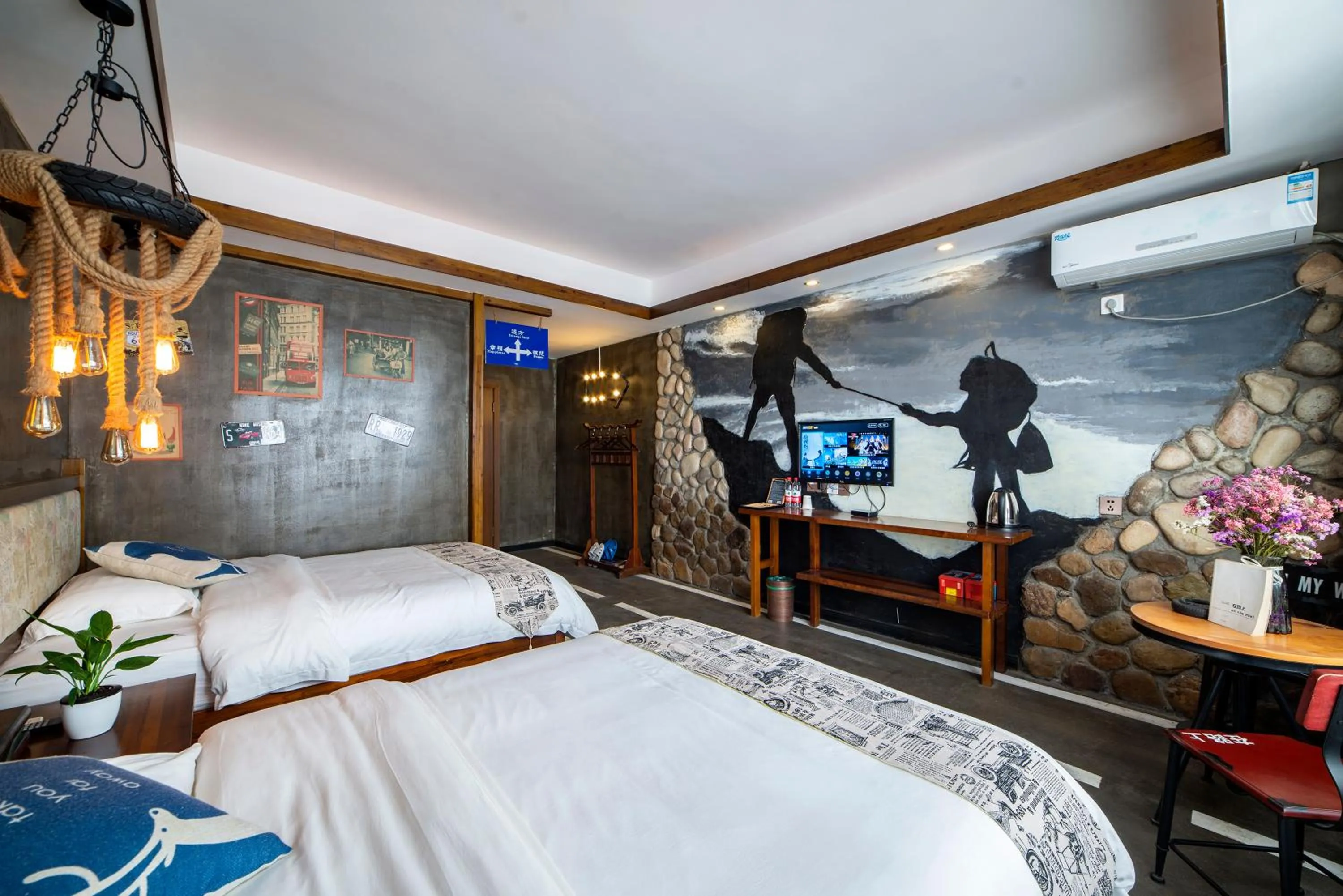 Bed in Zhangjiajie Nanfang Yinan Hotel