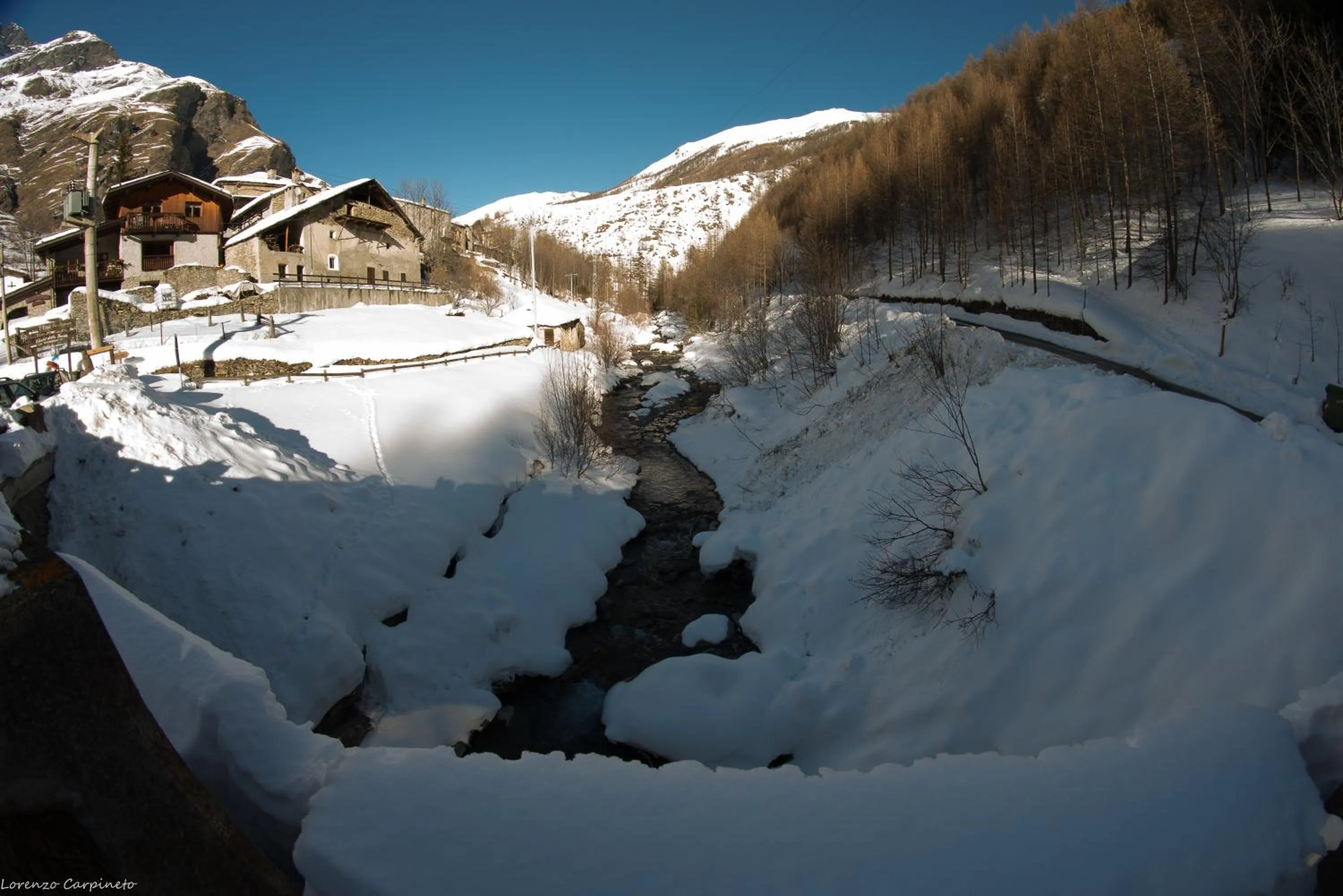 Natural landscape in Chalet Della Guida