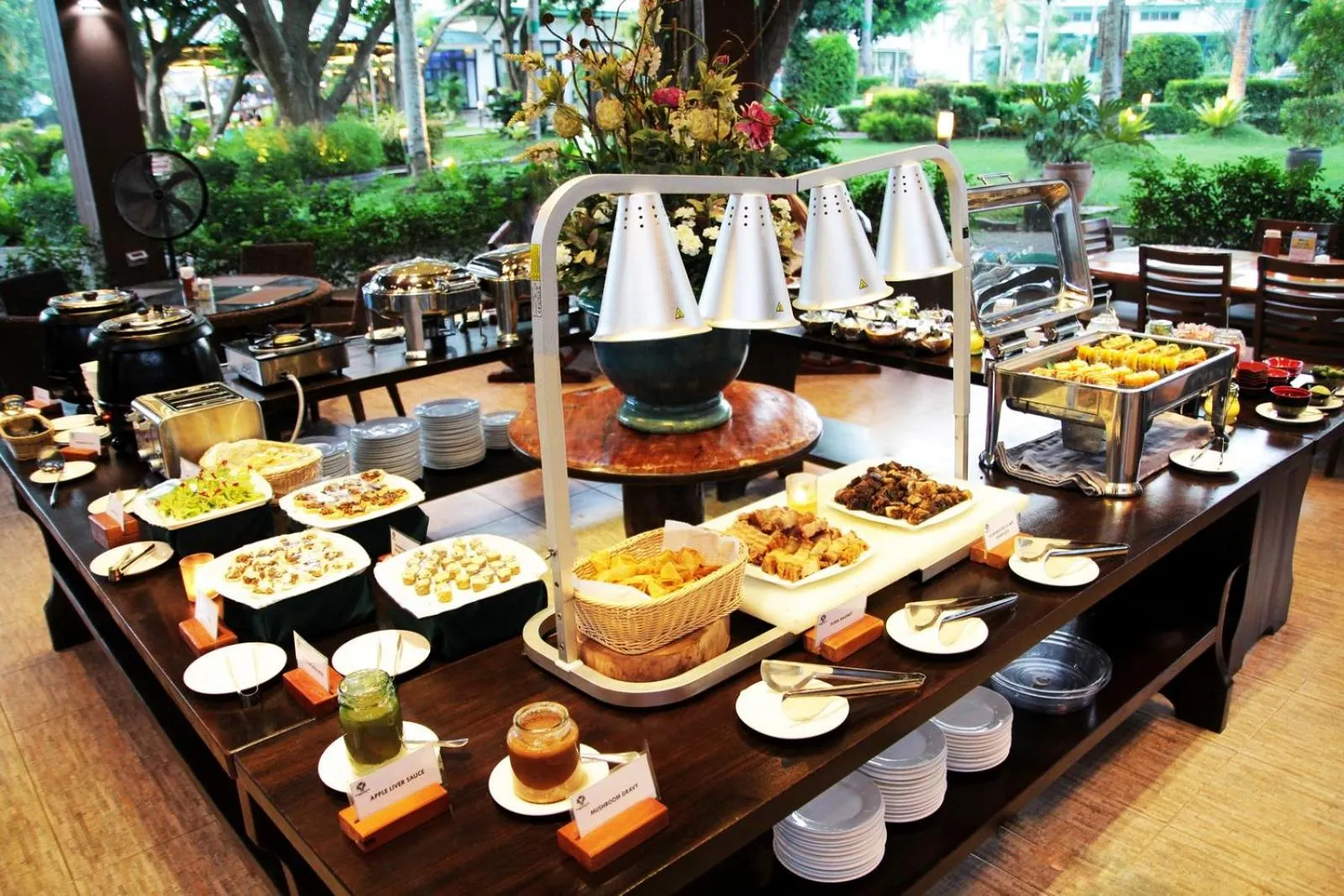 Buffet breakfast in Batangas Country Club