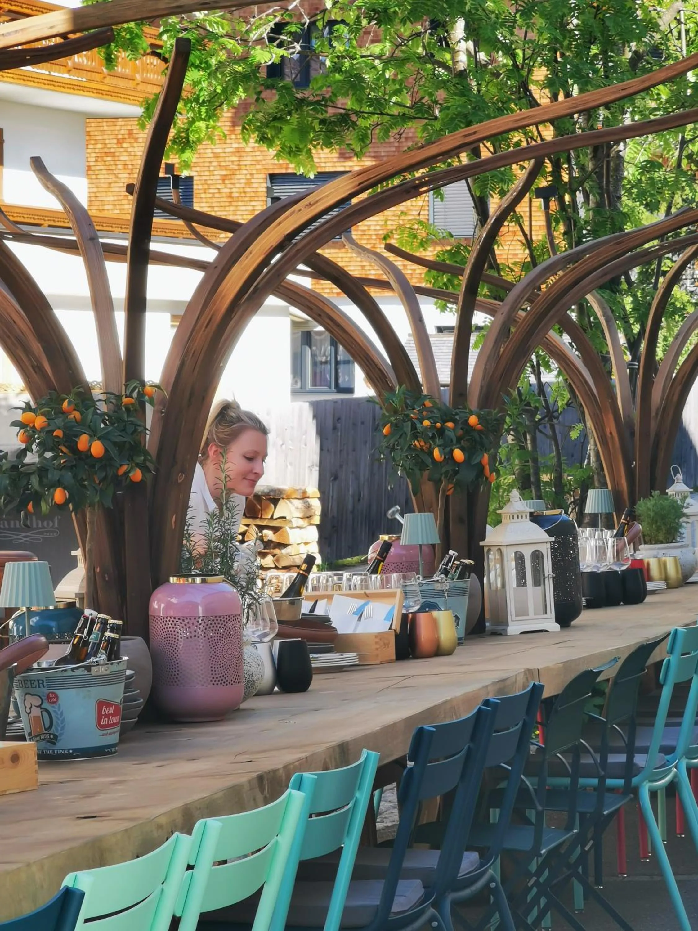Patio in Hotel Sandhof