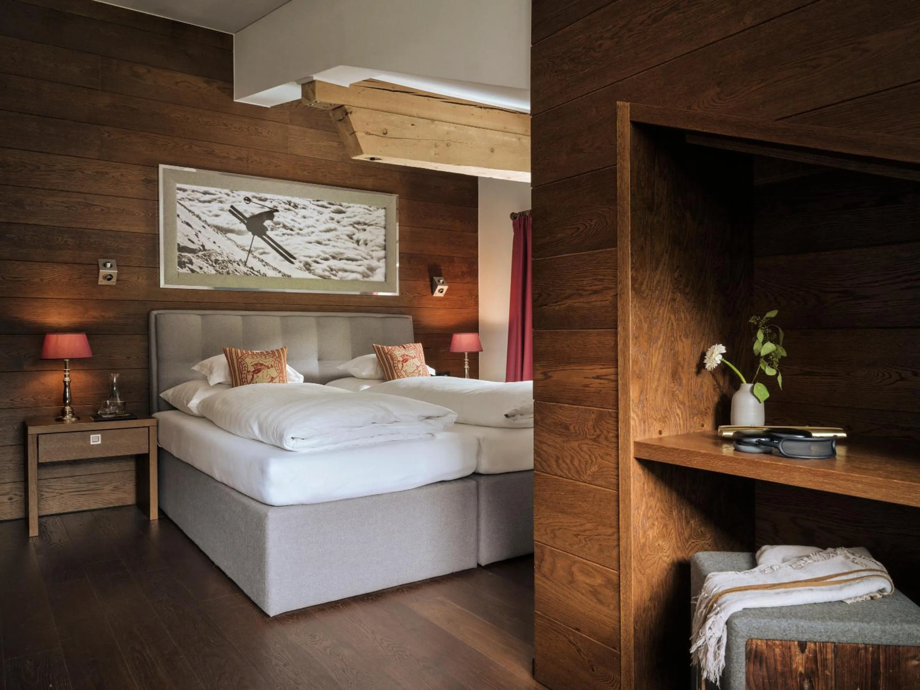 Bed in Hotel Sandhof