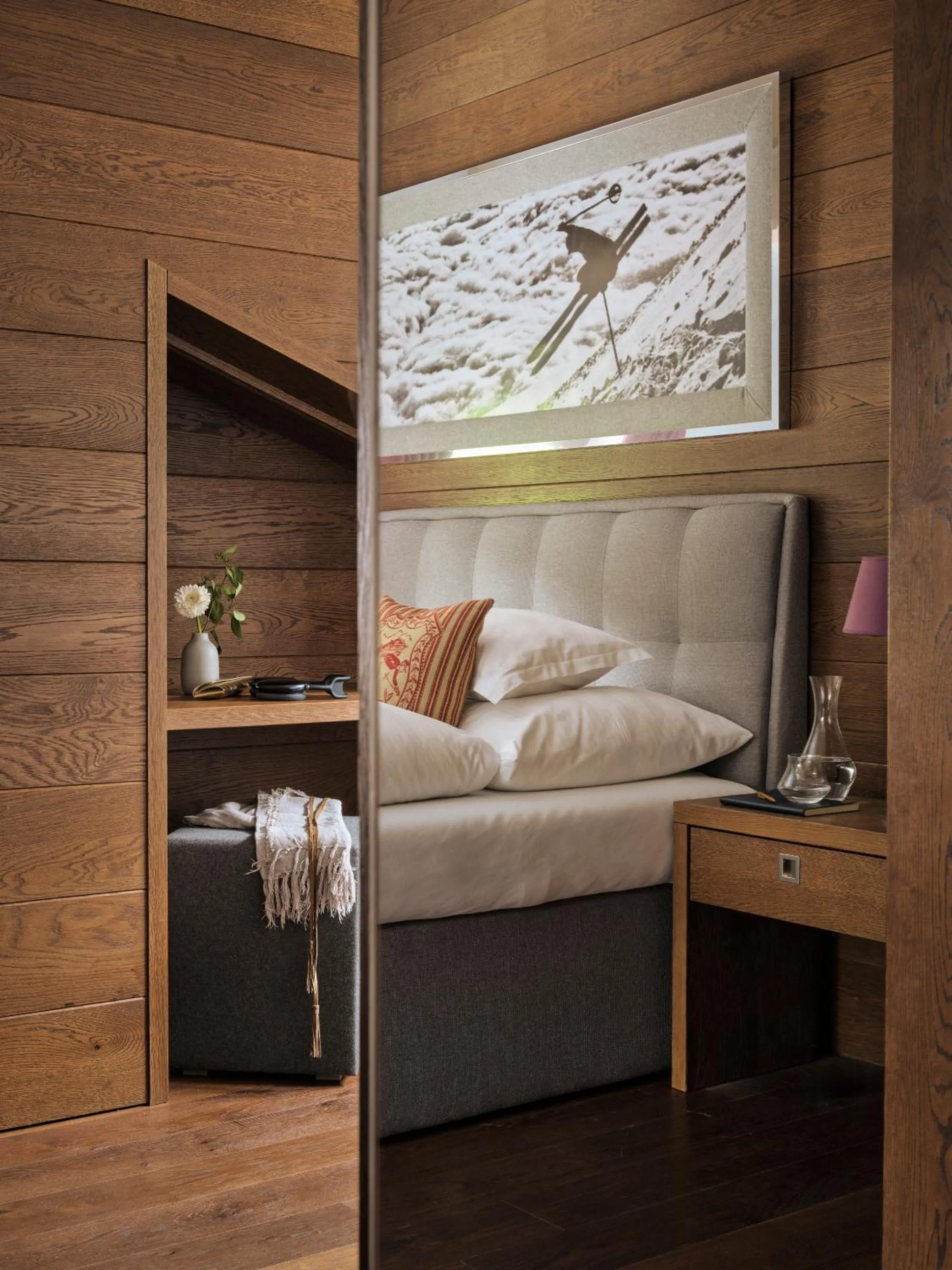 Bed in Hotel Sandhof