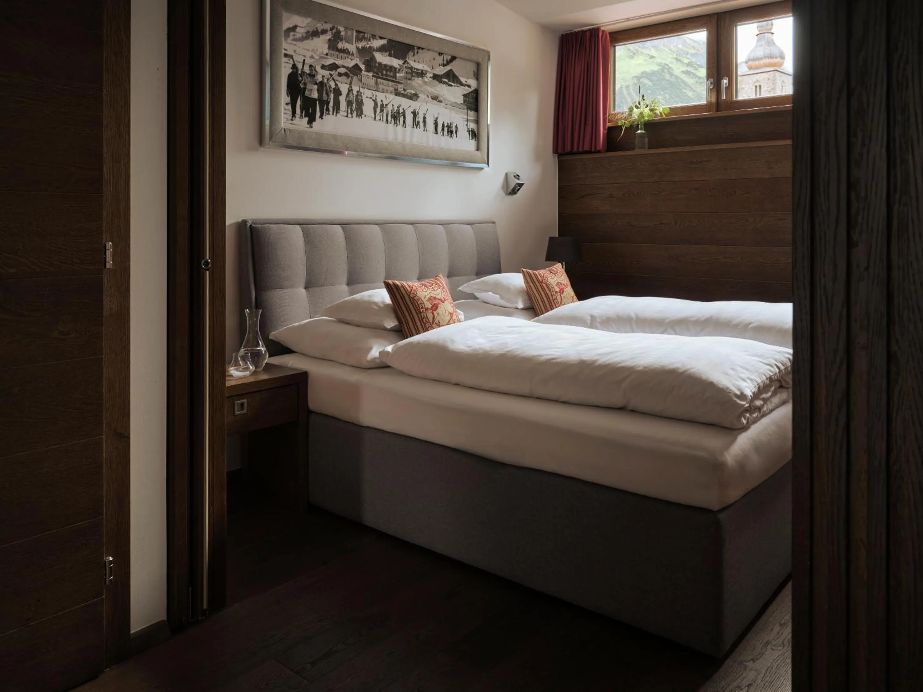 Bed in Hotel Sandhof