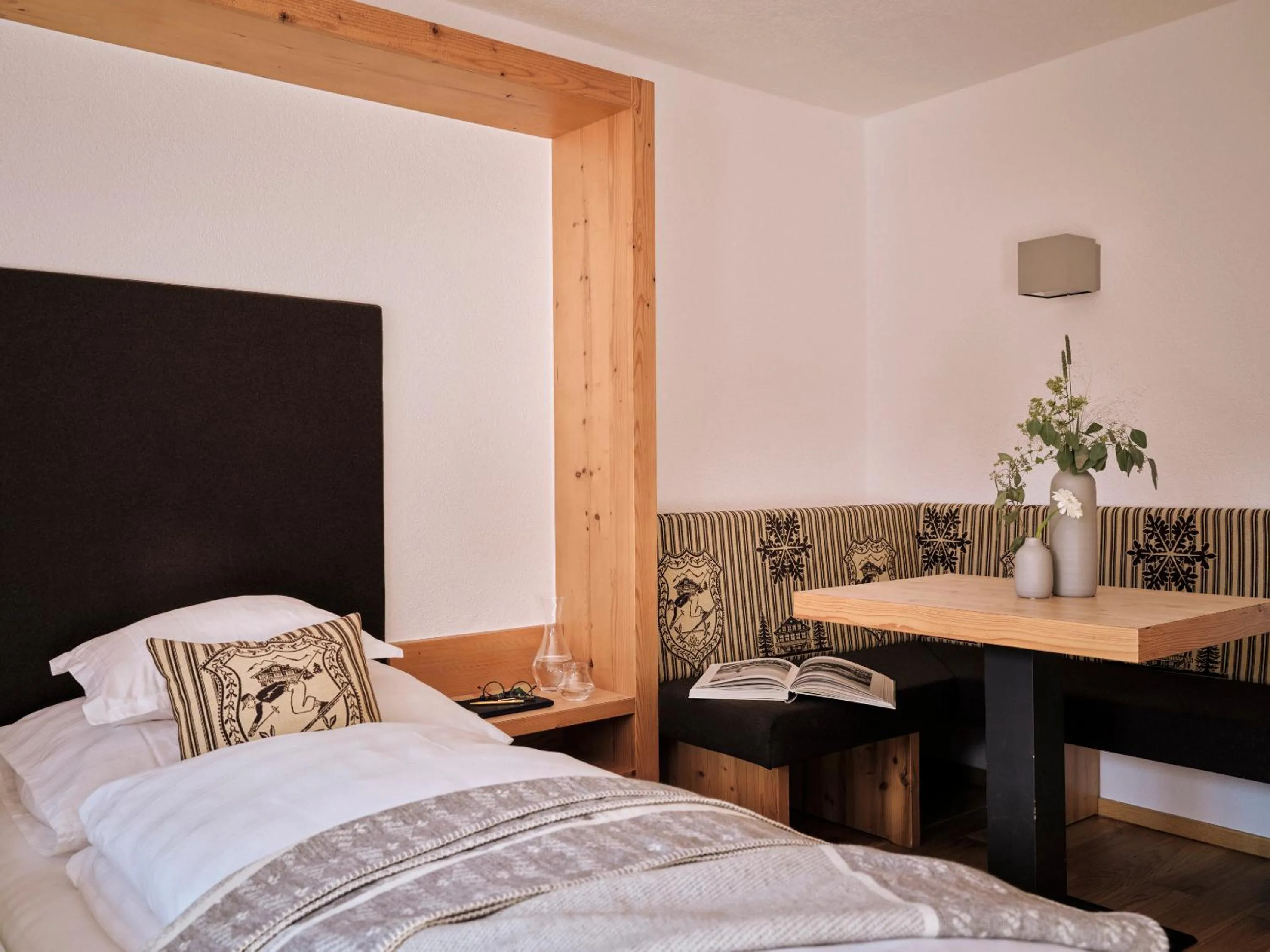 Bed in Hotel Sandhof