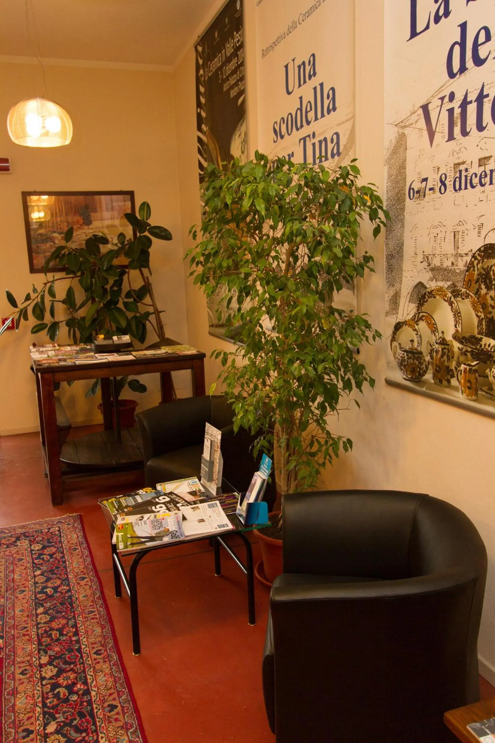 Lobby or reception in Albergo della Ceramica