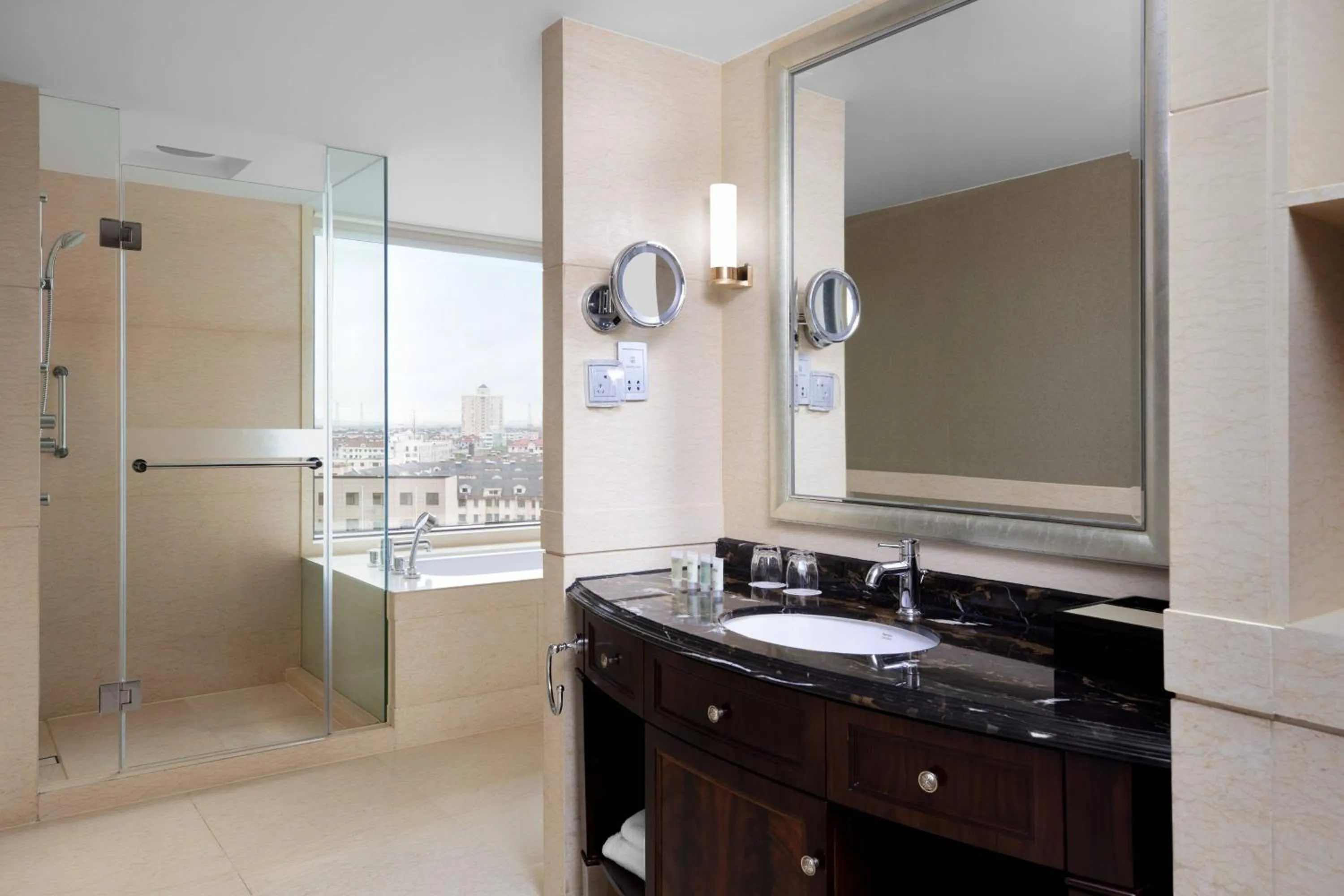 Bathroom in Courtyard by Marriott Shanghai Fengxian