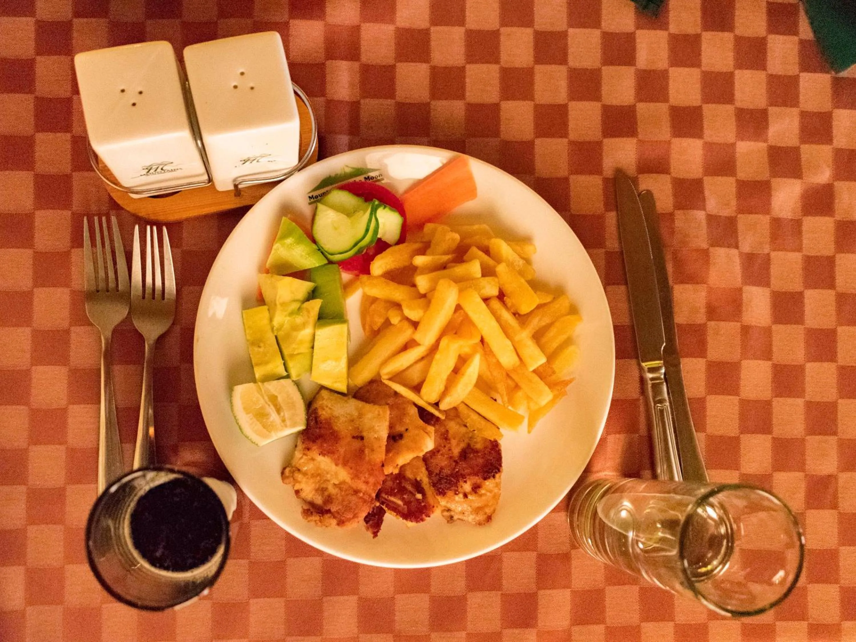 Food in Mountains of the Moon Hotel Fort Portal