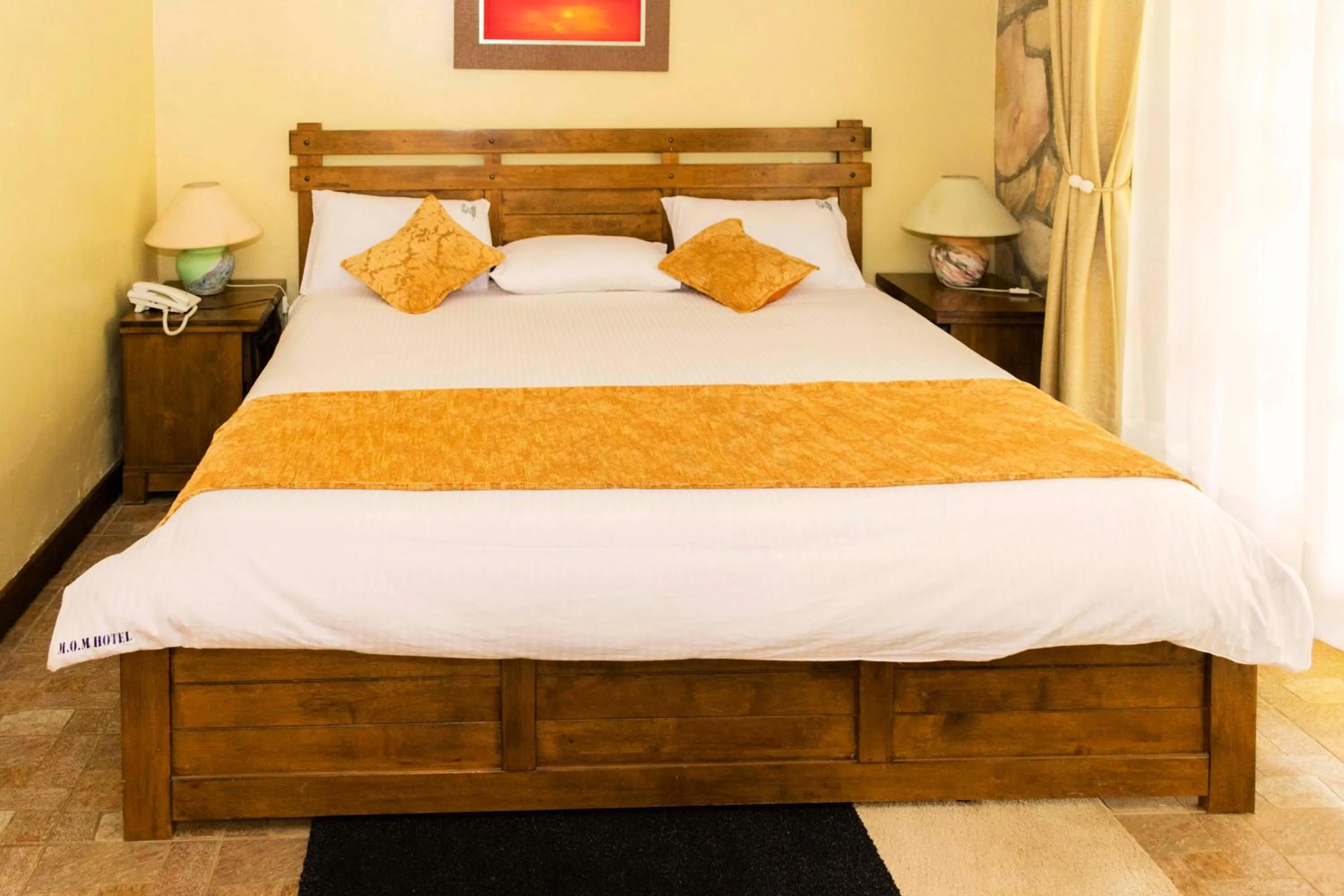 Bed in Mountains of the Moon Hotel Fort Portal