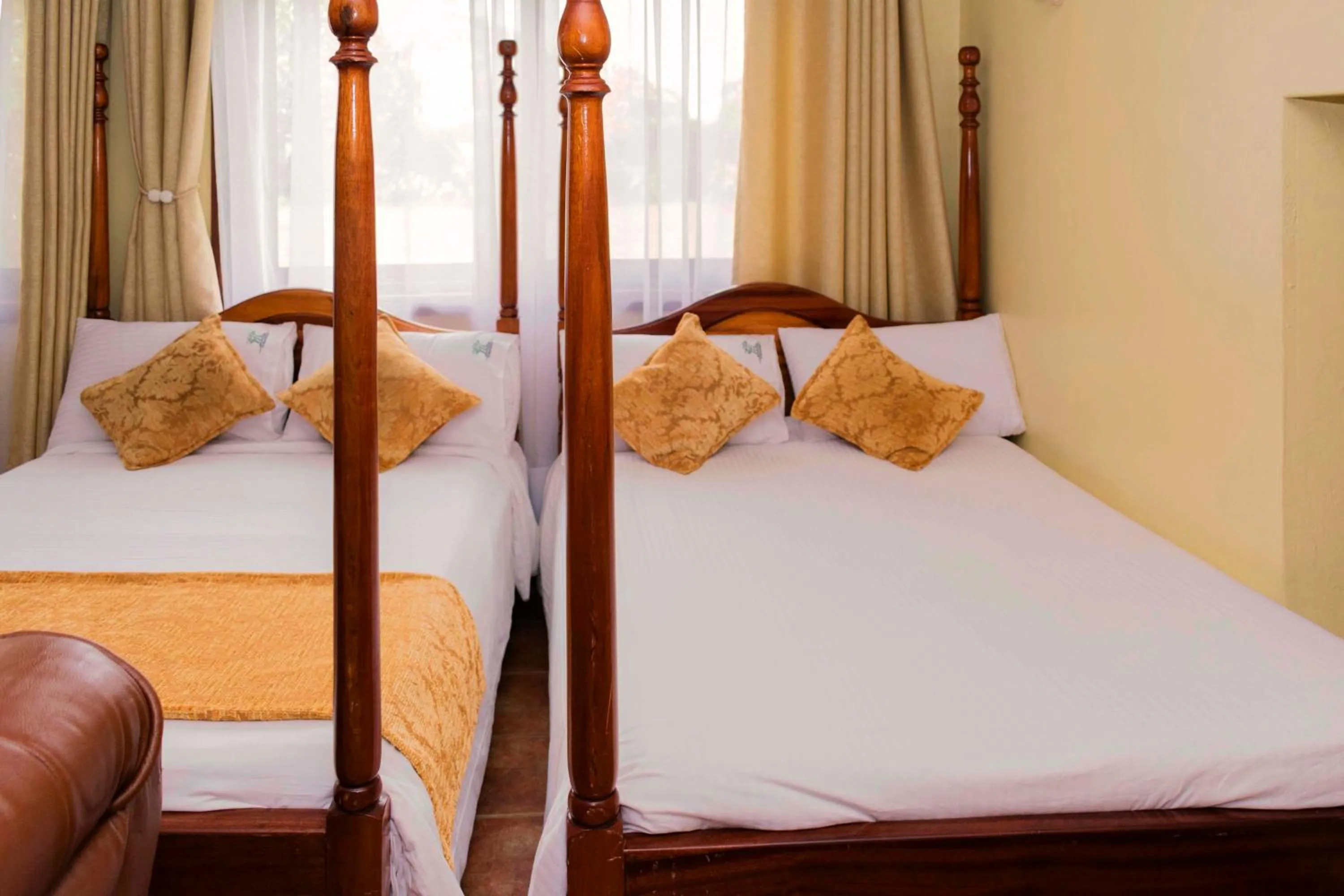 Bed in Mountains of the Moon Hotel Fort Portal