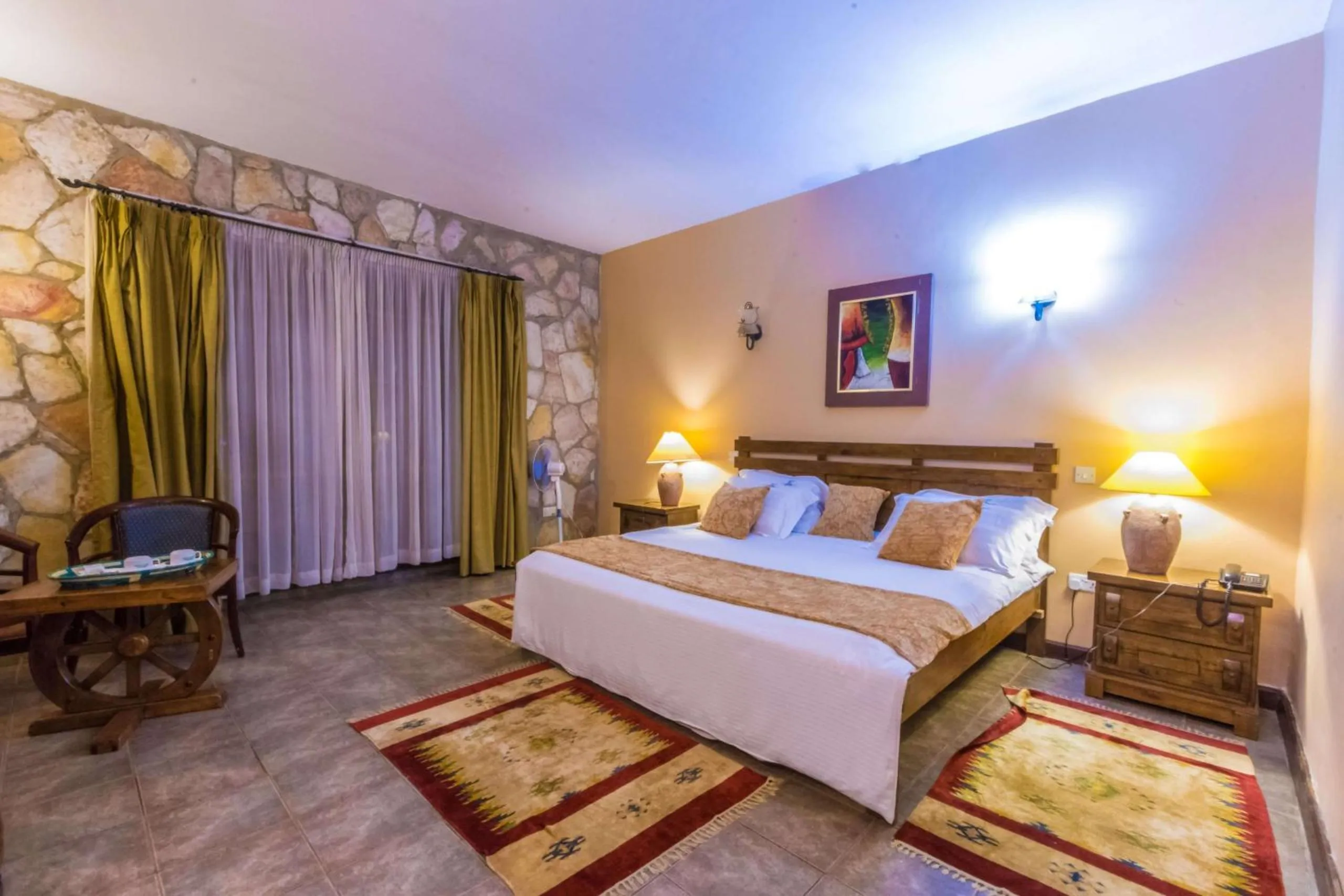 Bed in Mountains of the Moon Hotel Fort Portal