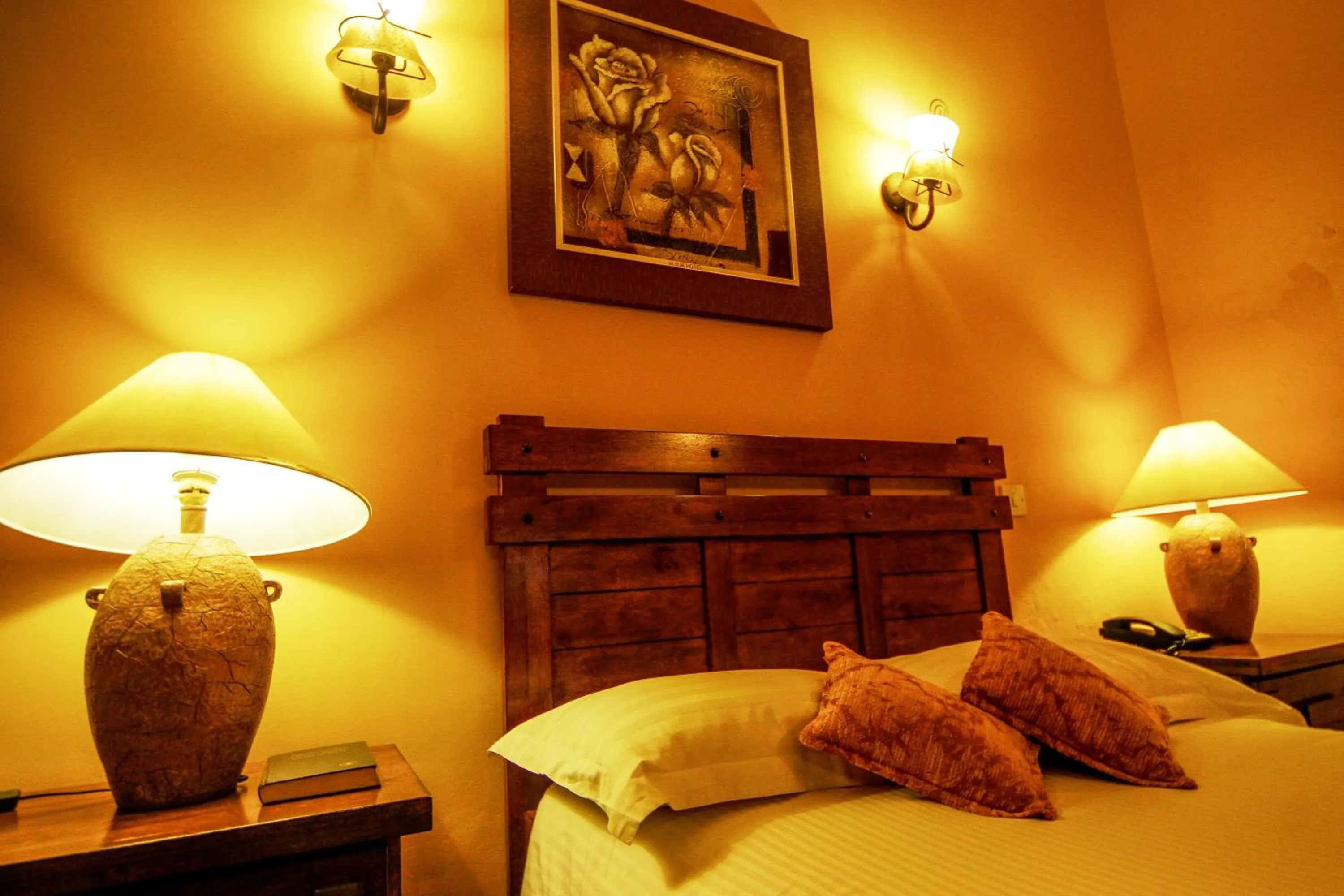 Bed in Mountains of the Moon Hotel Fort Portal