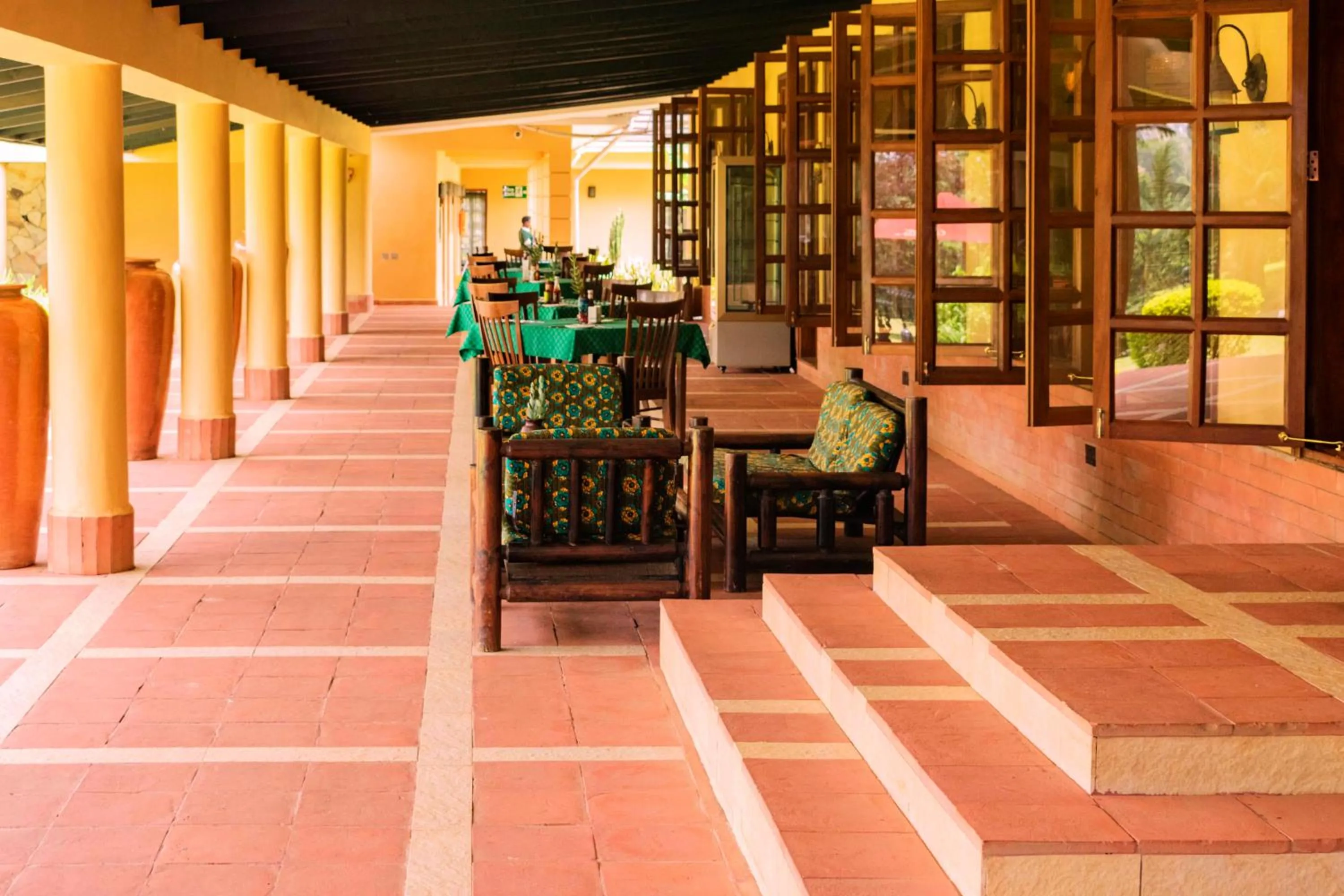 Patio in Mountains of the Moon Hotel Fort Portal