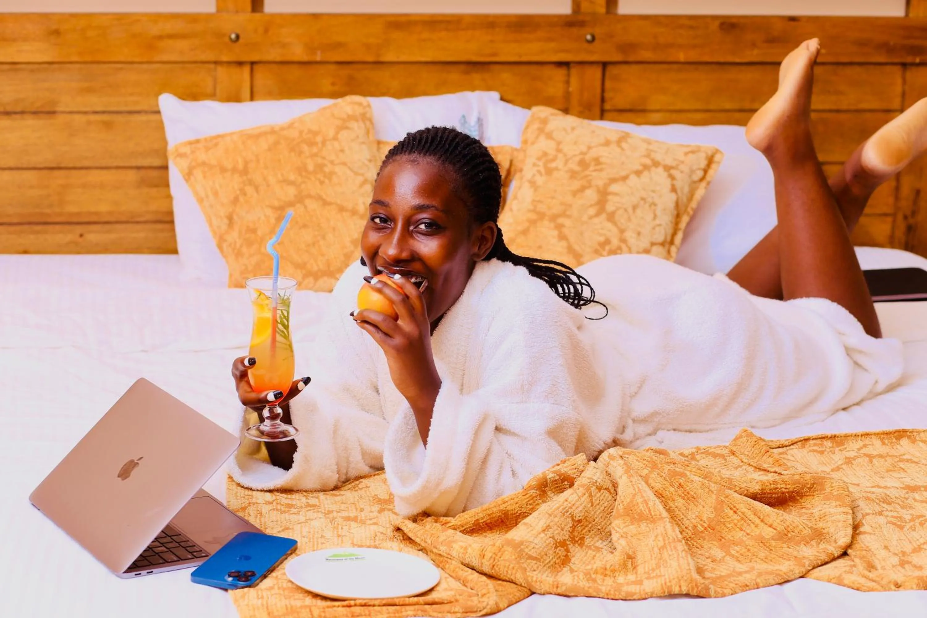 Bed in Mountains of the Moon Hotel Fort Portal