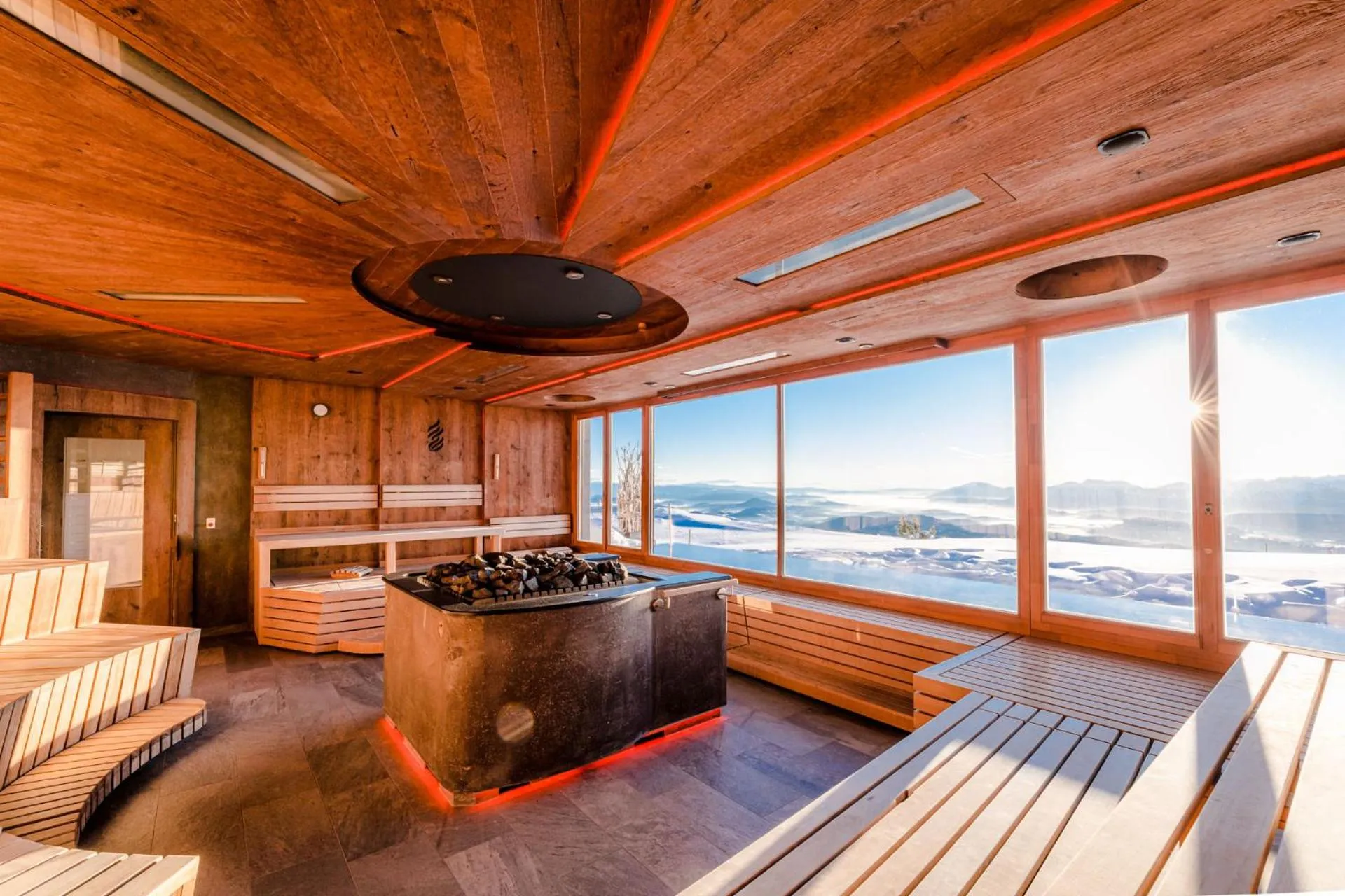 Sauna in Mountain Resort Feuerberg