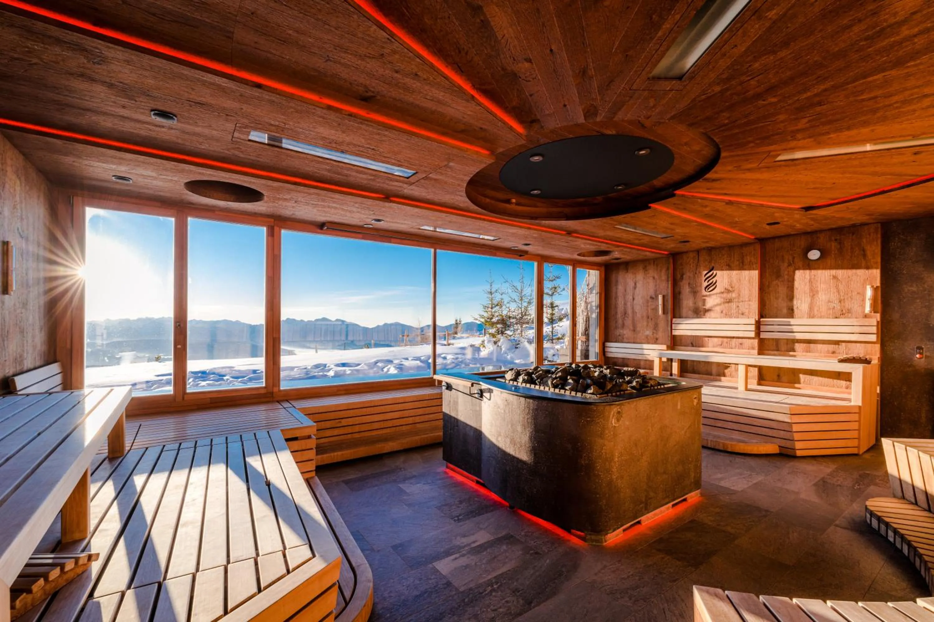 Sauna in Mountain Resort Feuerberg