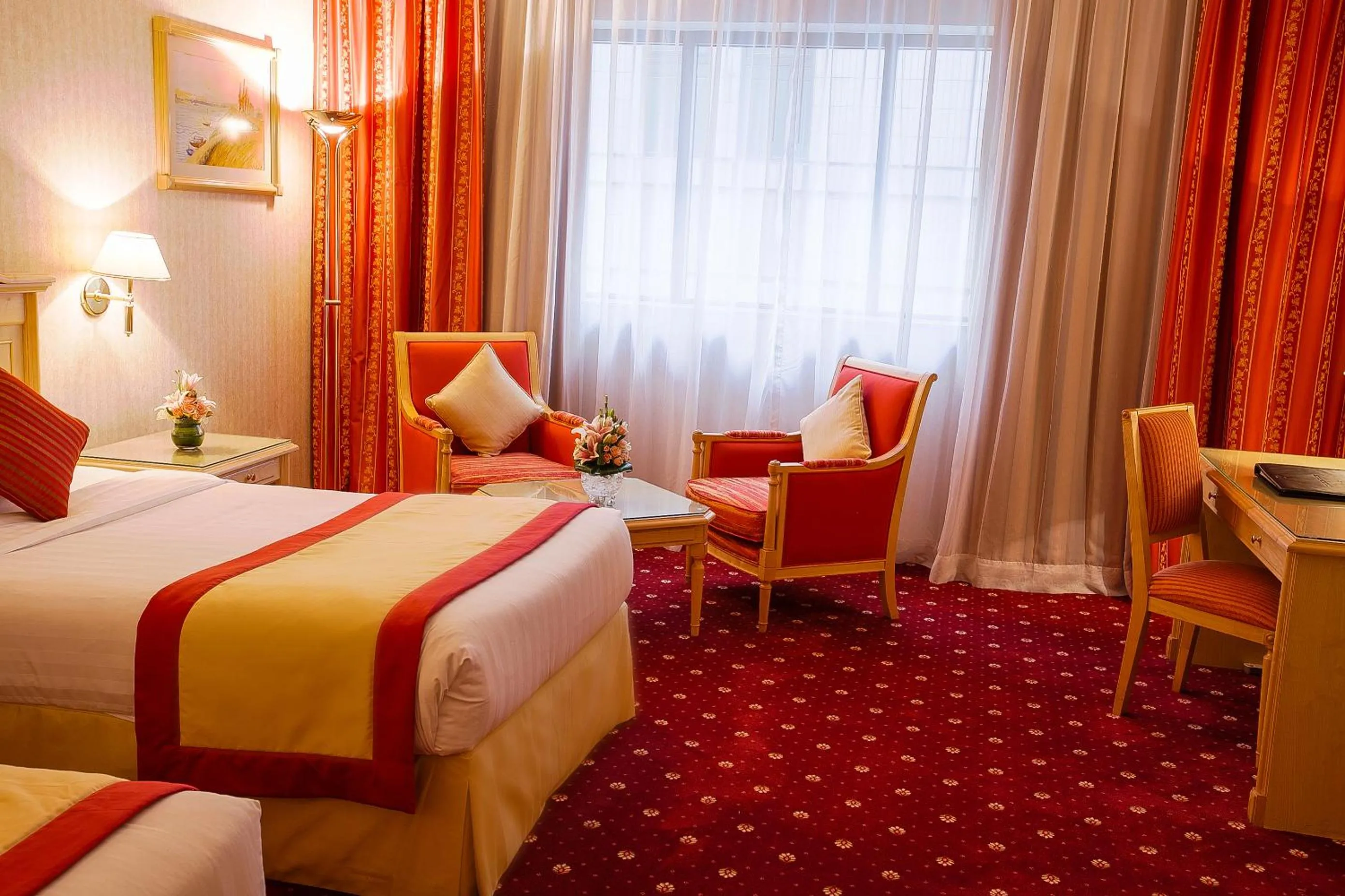 Bed in Capitol Hotel Jumeirah Dubai