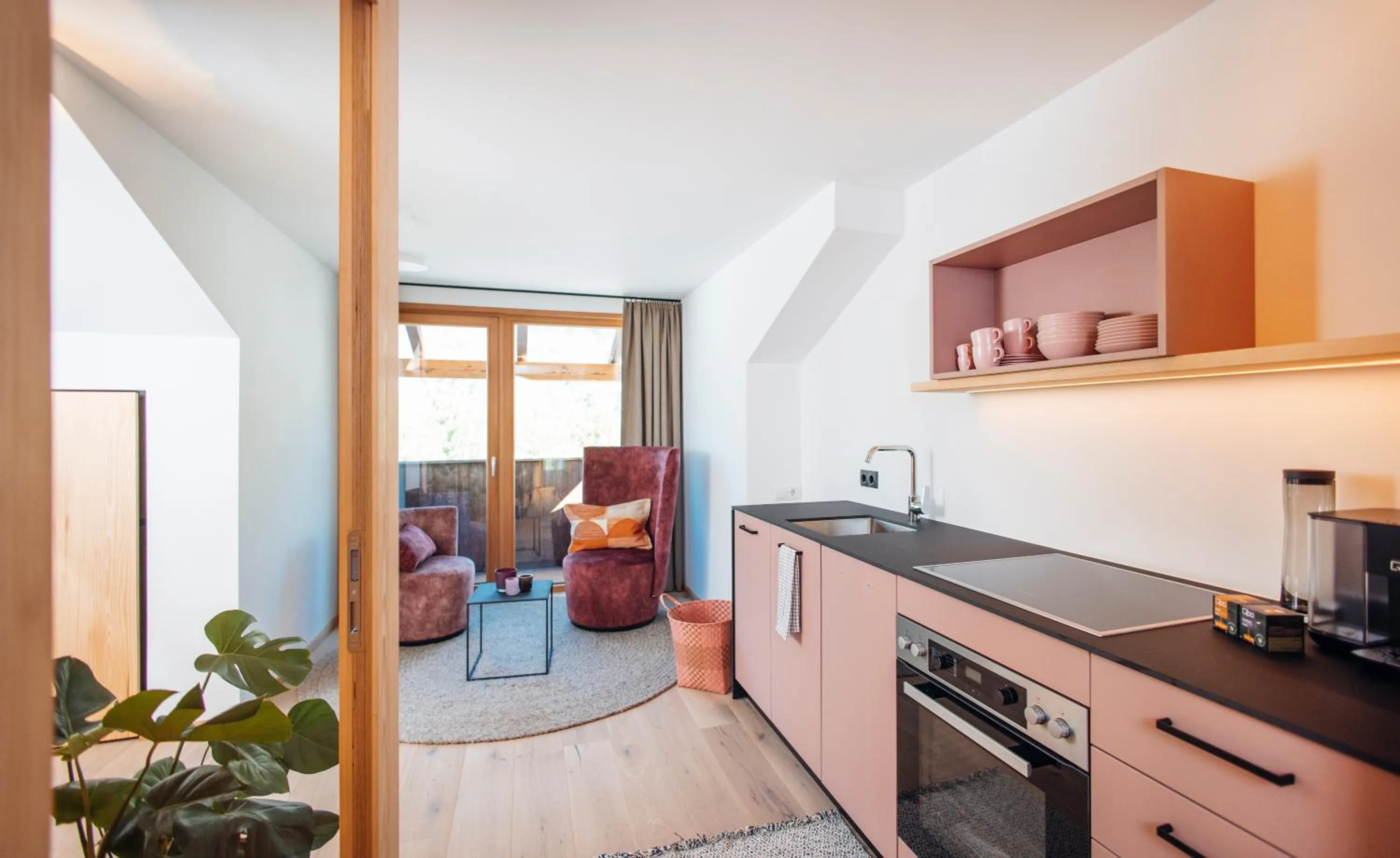 Kitchen or kitchenette in Hotel Gasthof Hirschentenne